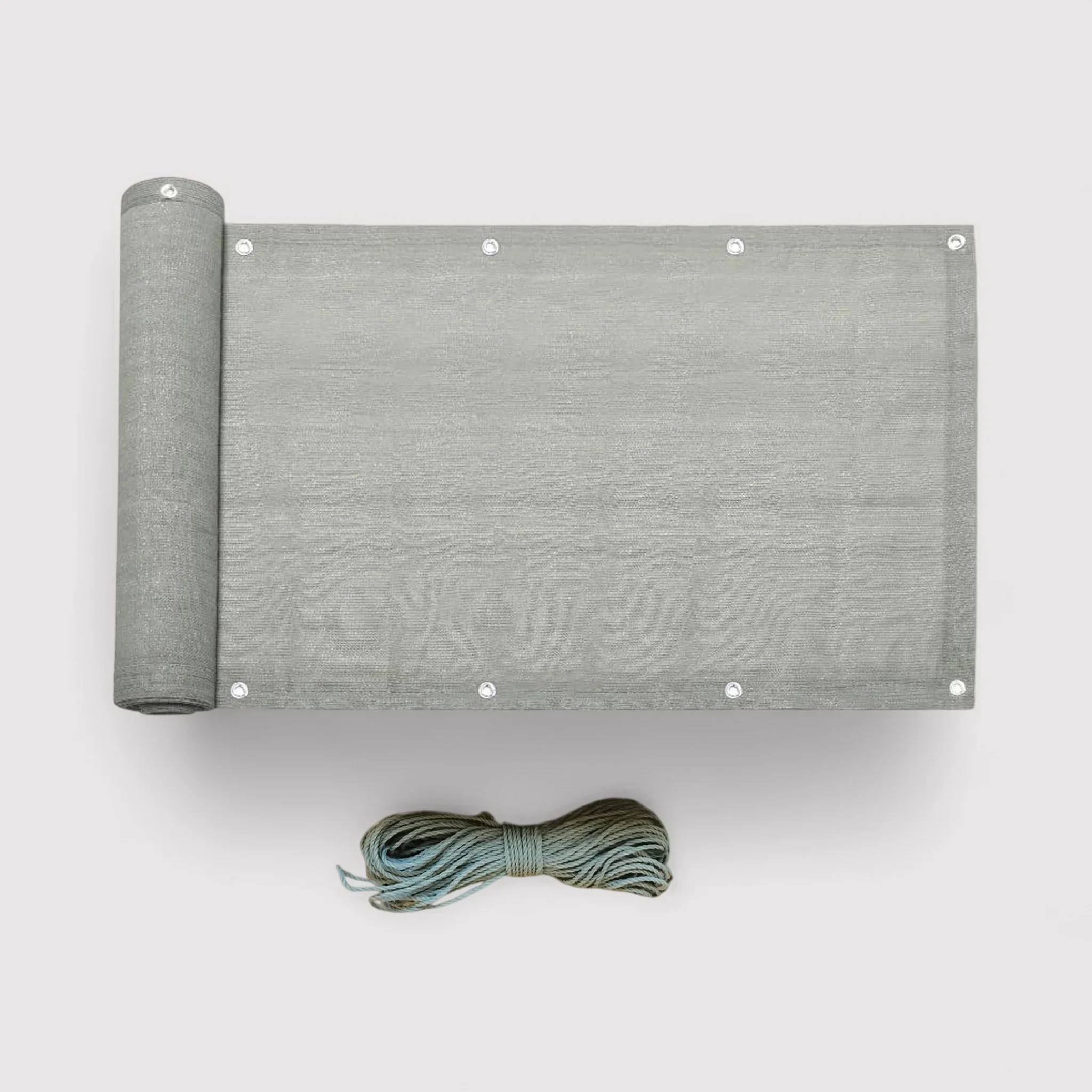 Abelia - Copertura per balcone in polietilene grigio 75x600 cm - Image 5