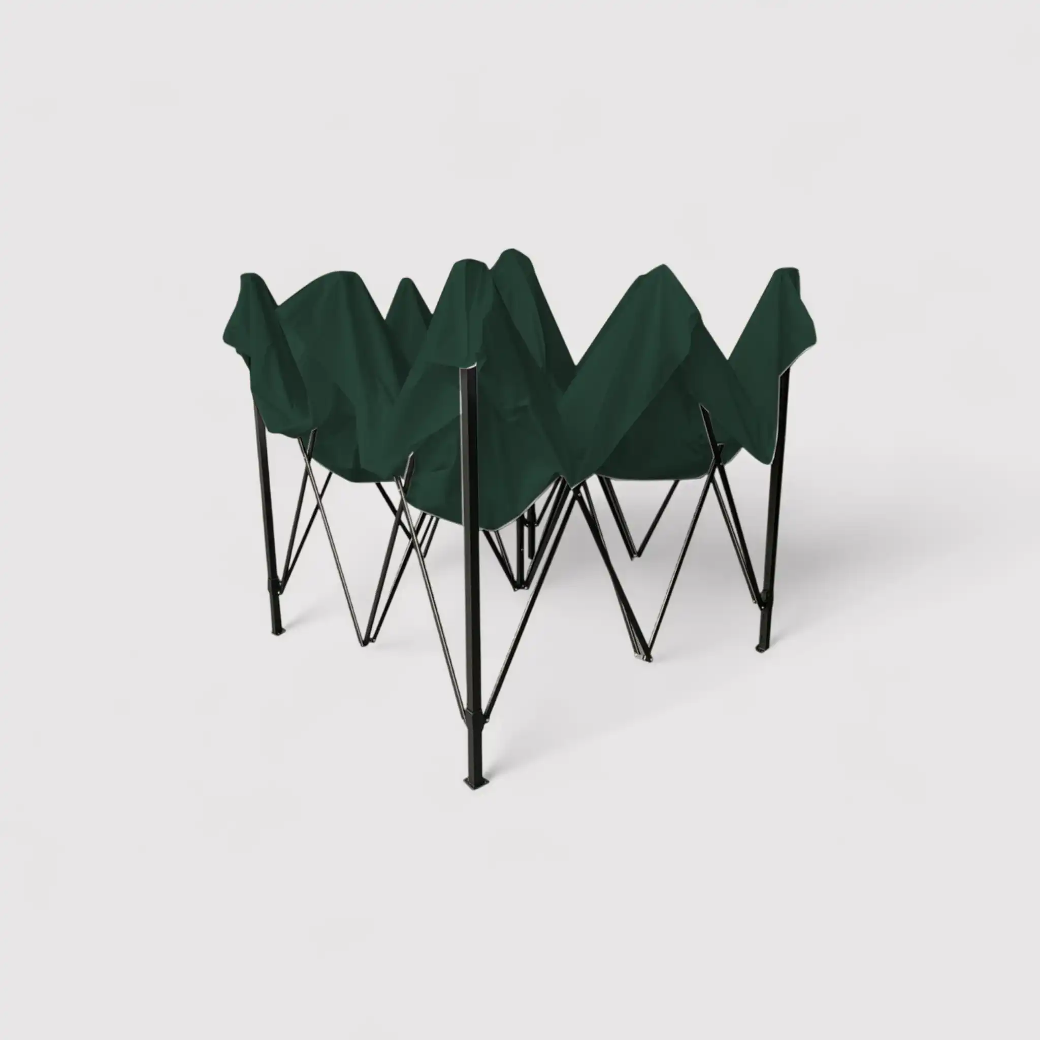 Adenio - Gazebo verde 3x3 richiudibile con pesi - Image 4