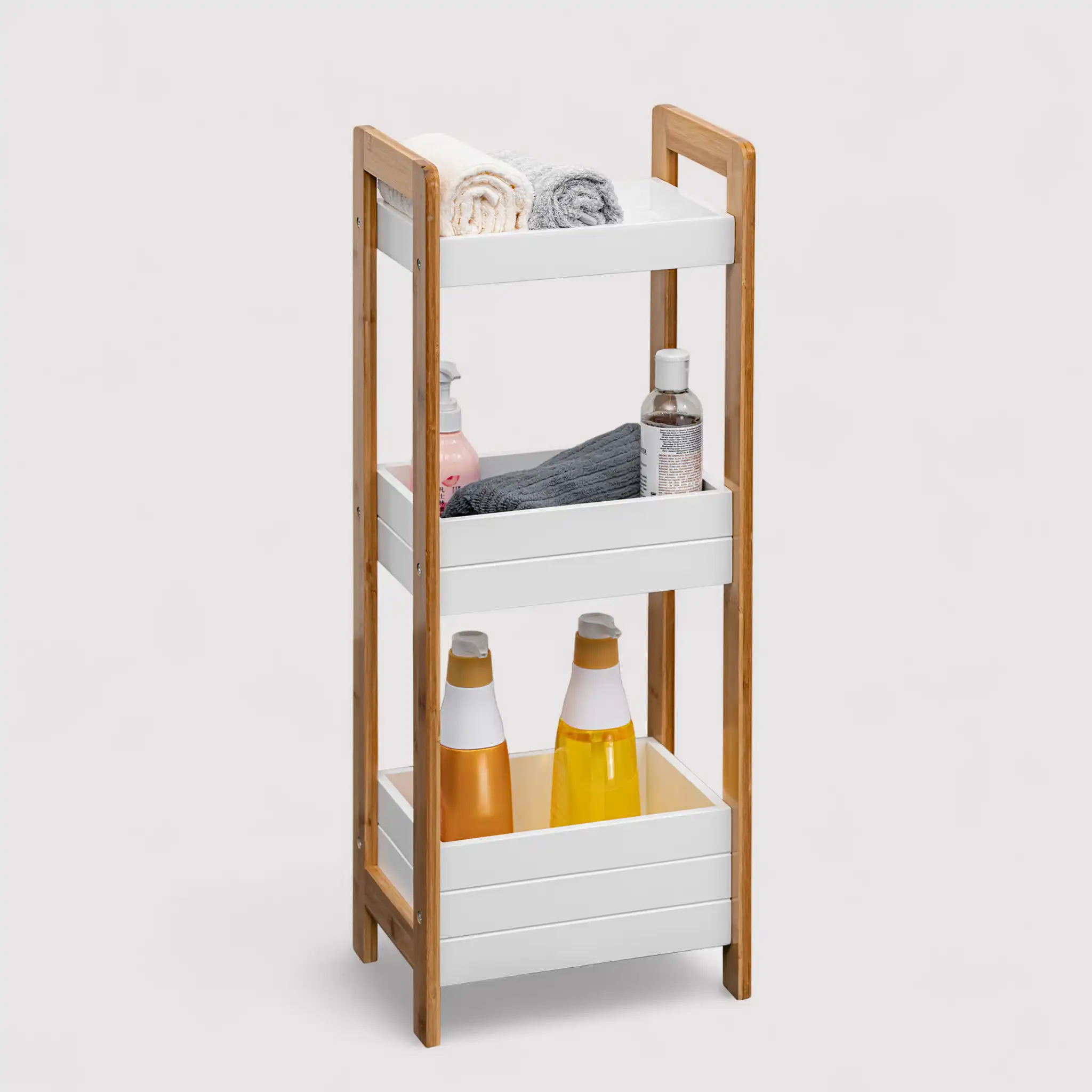 Agave - Scaffale salvaspazio con 3 ripiani per bagno o cucina - Image 6