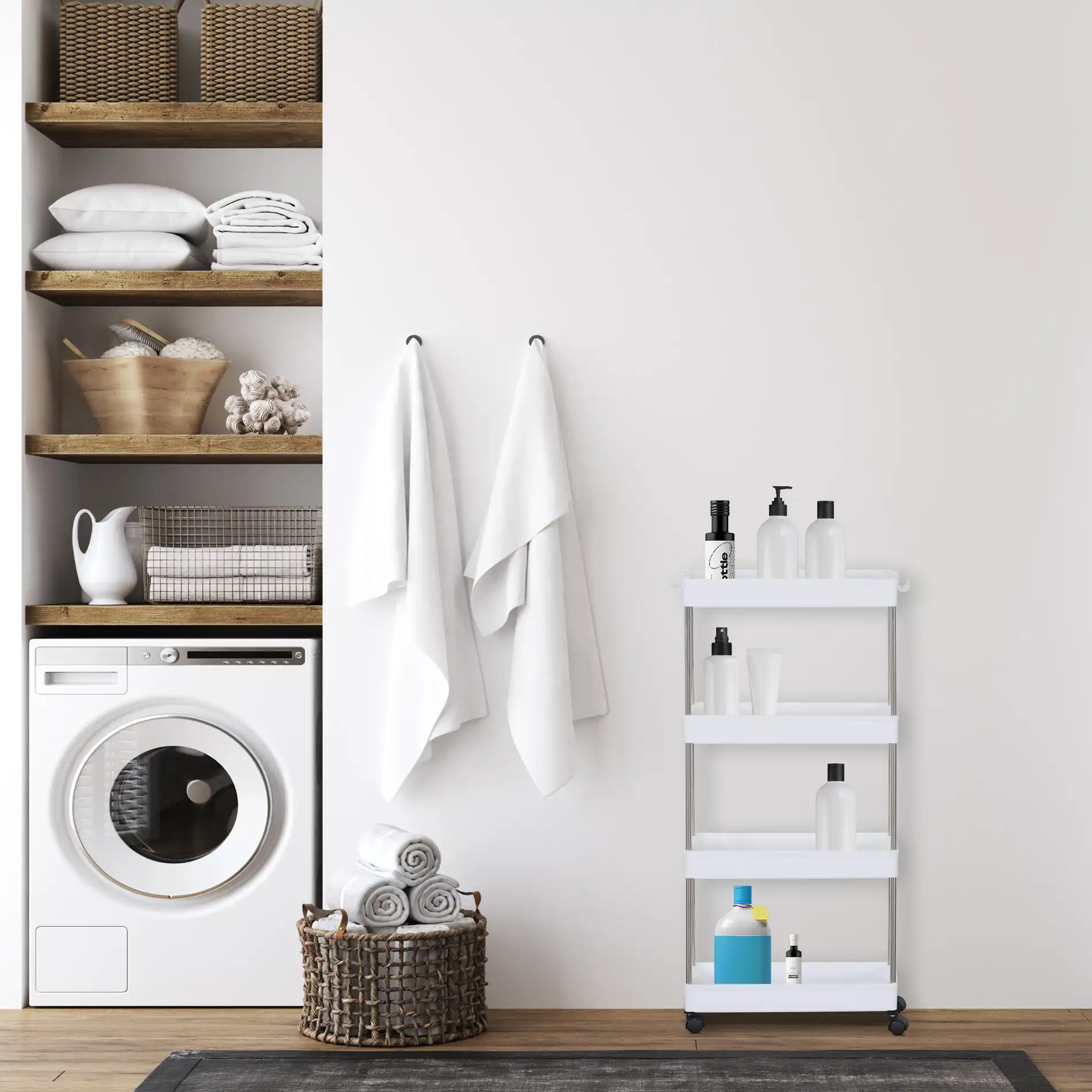 Aglaia - Carrello multiuso per cucina o bagno con 4 ripiani - Image 8