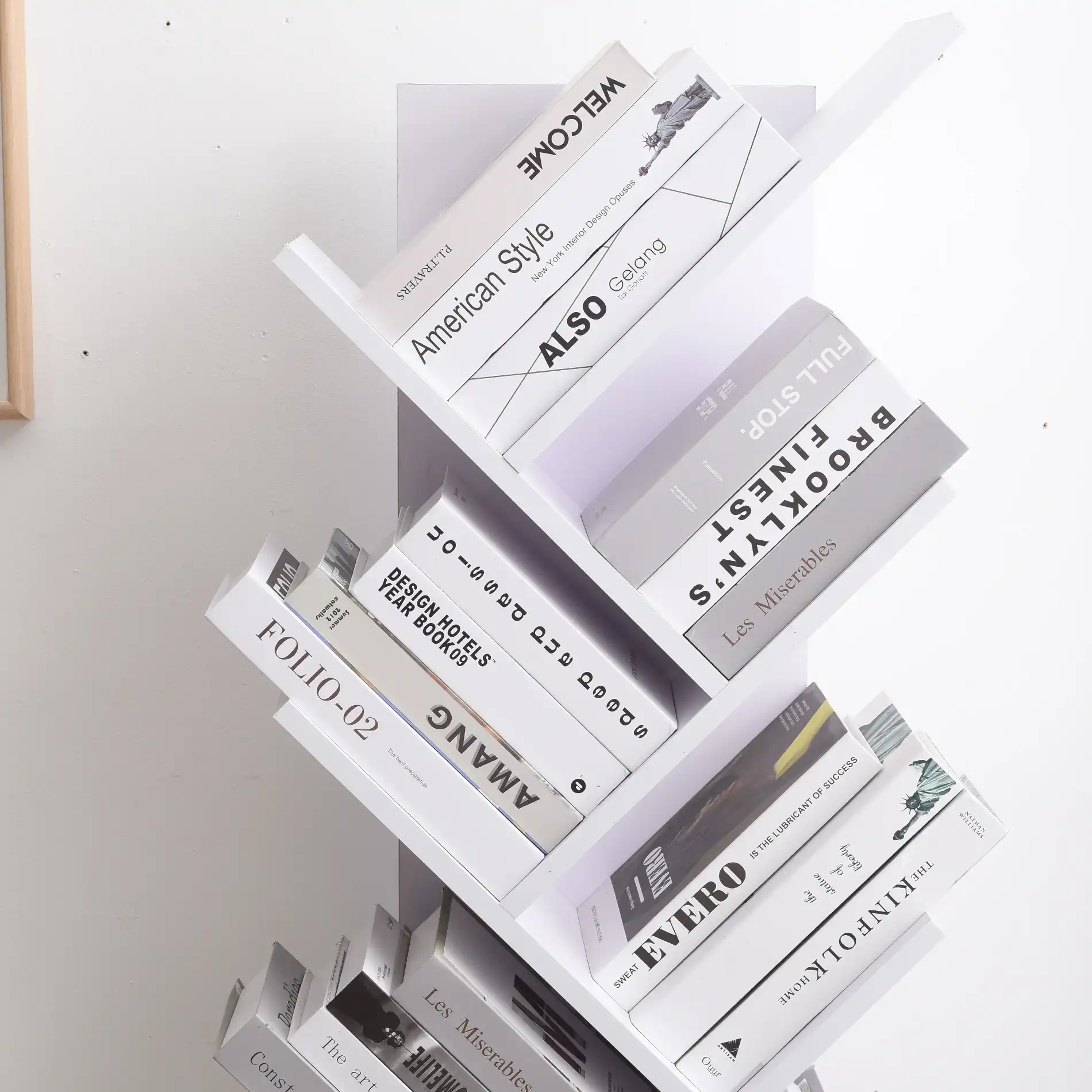 Akebia - Libreria bianca design con 10 ripiani - Image 3