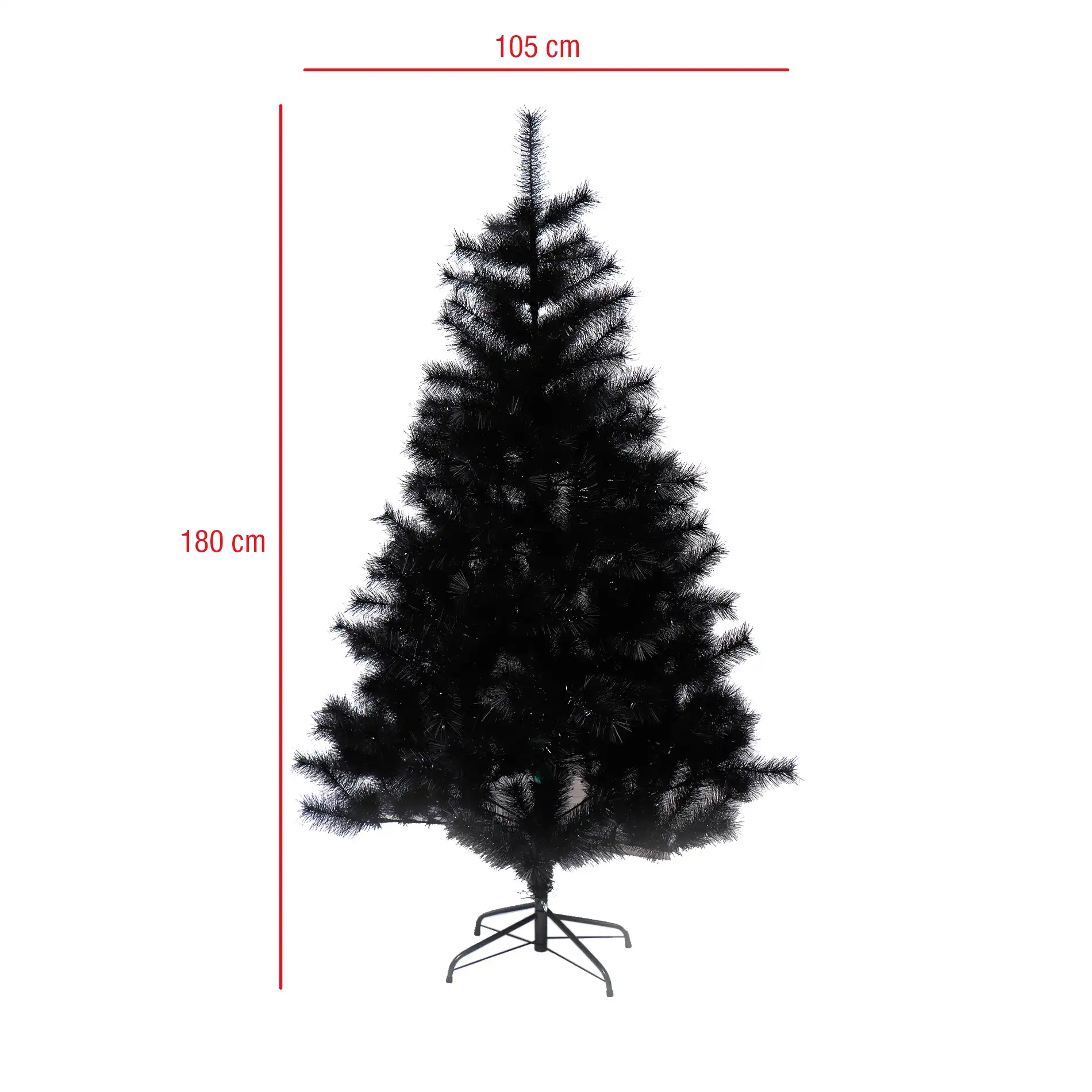 Albero di Natale nero artificiale da addobbare - Image 6