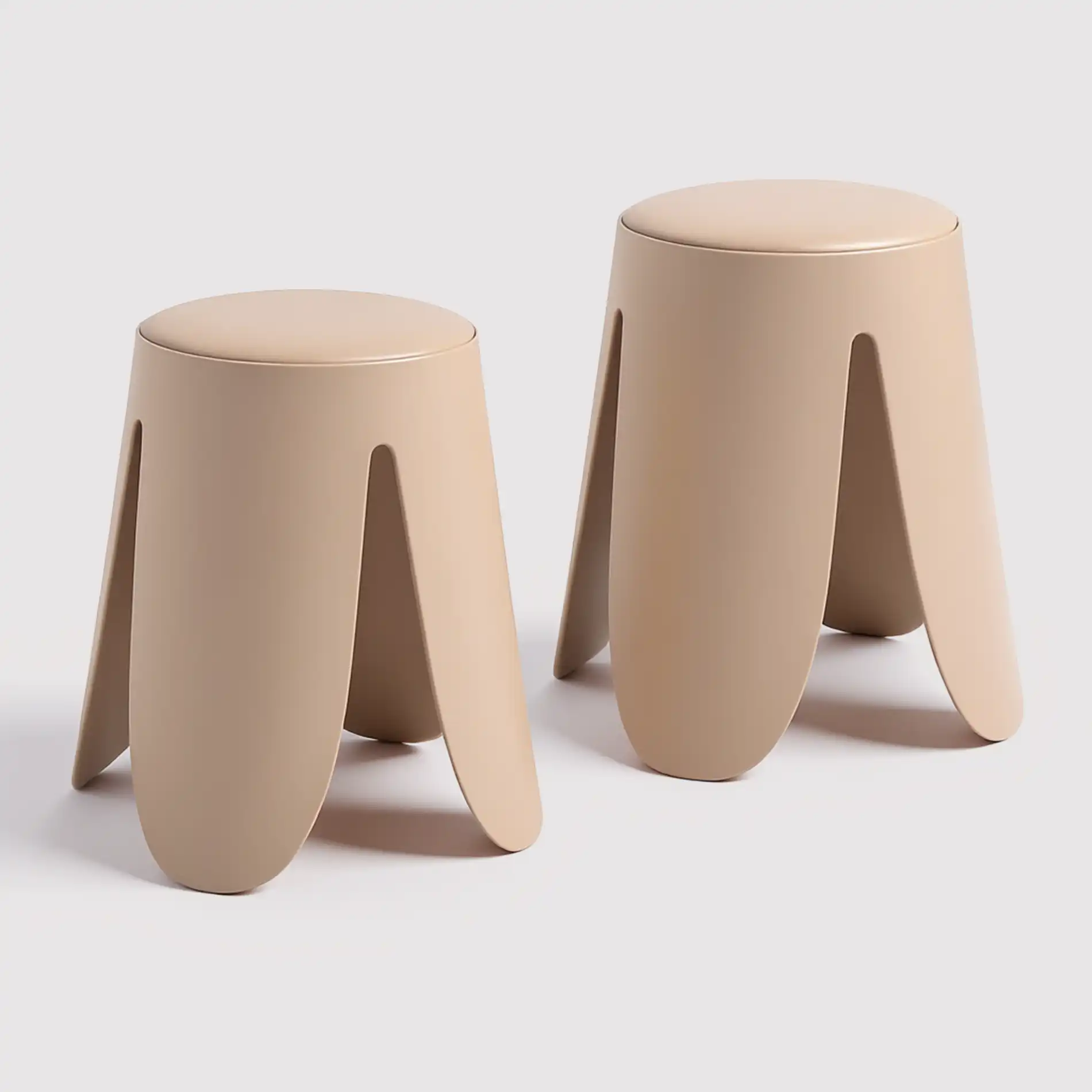 Ambonya - Set 2 sgabelli bassi moderni rosa - Image 8