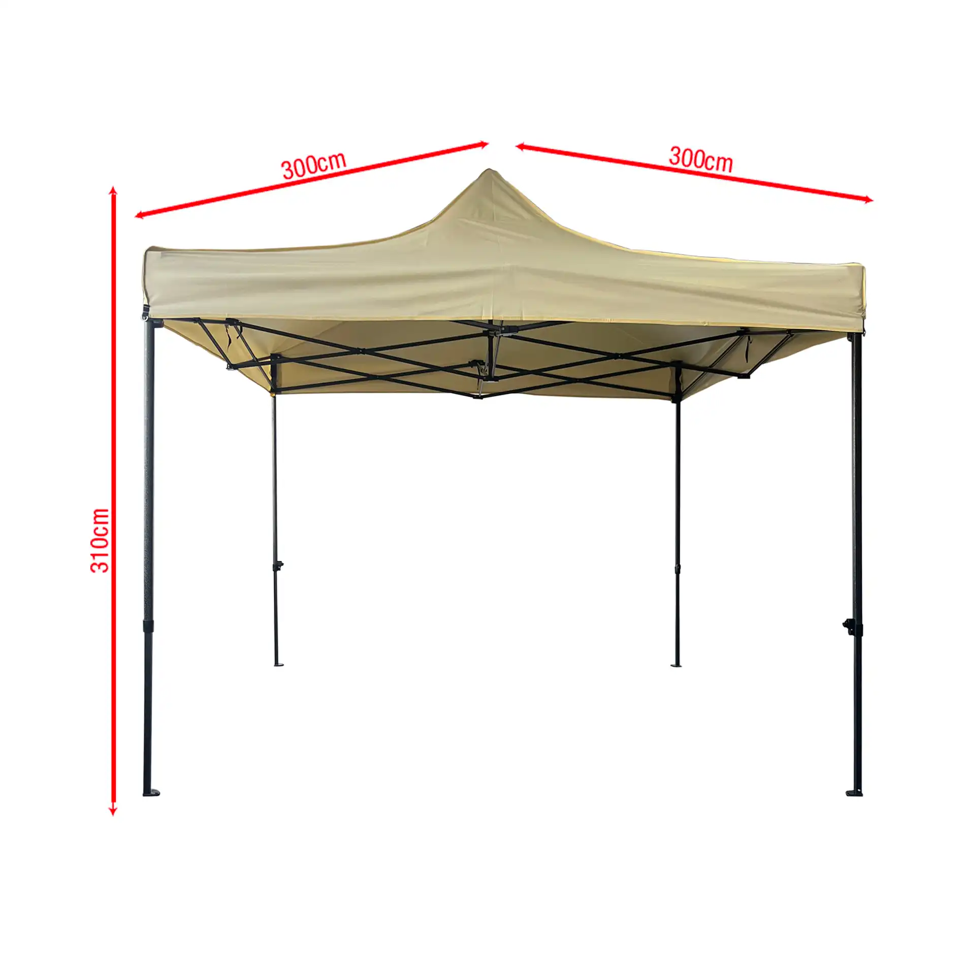 Aneto - Gazebo beige 3x3 per giardini o mercatini - Image 6
