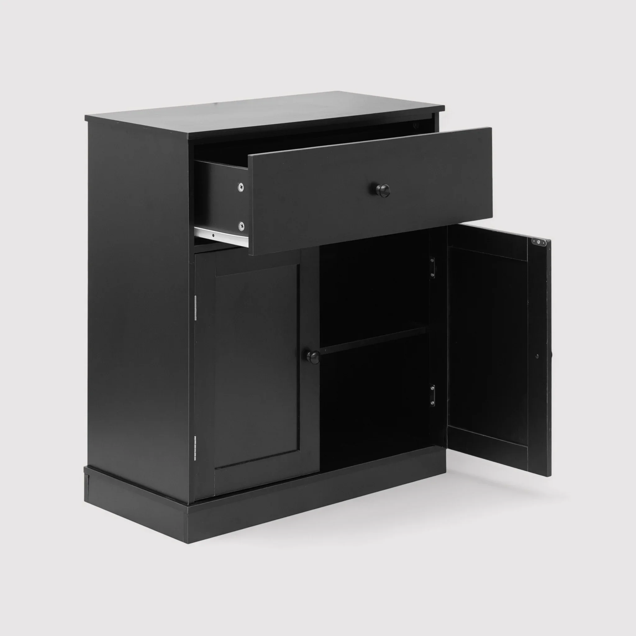 Areca - Piccola credenza nera multiuso in stile moderno - Image 5
