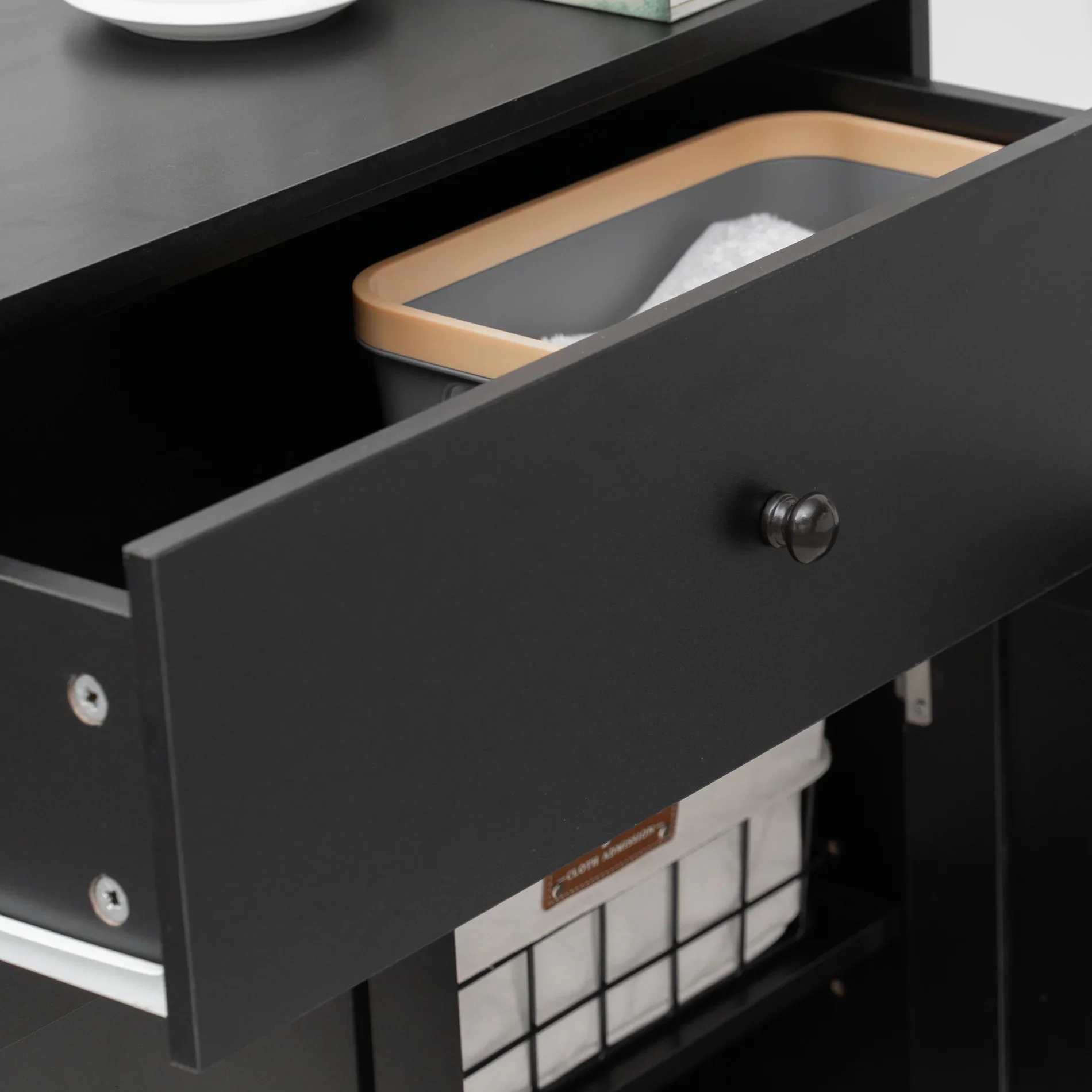 Areca - Piccola credenza nera multiuso in stile moderno - Image 6