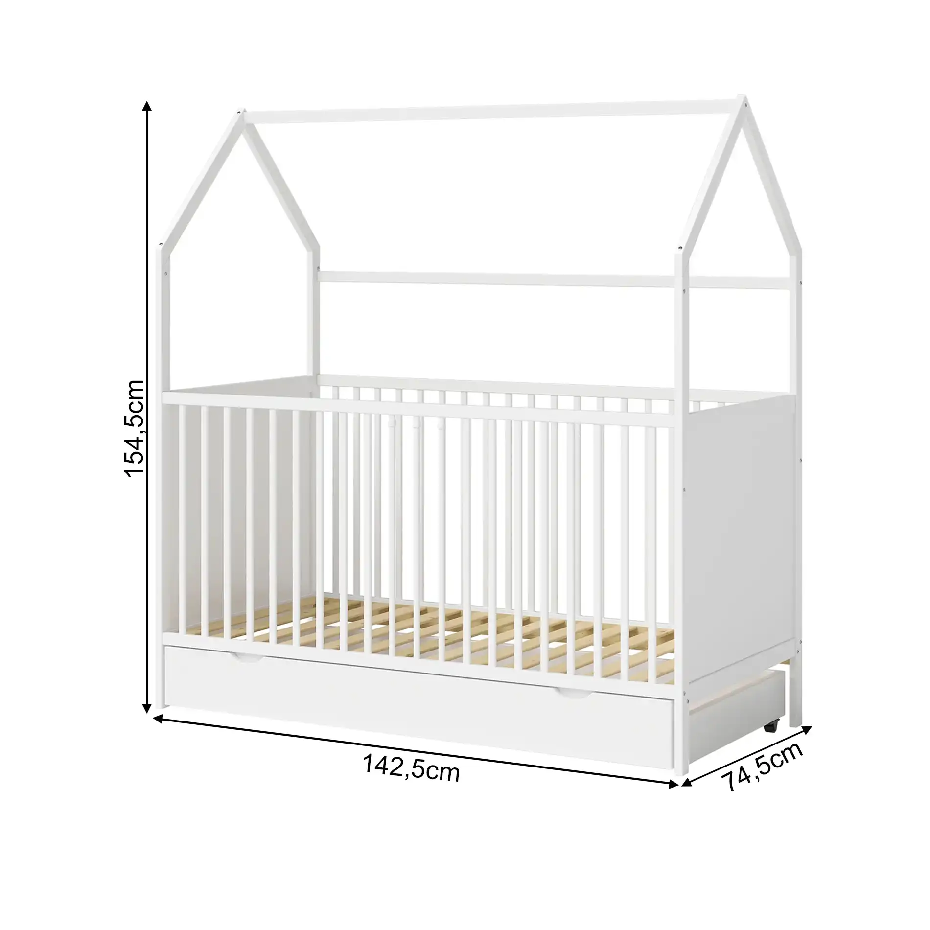 Asimina - Letto montessoriano per bambini o neonati con cassetto - Image 5