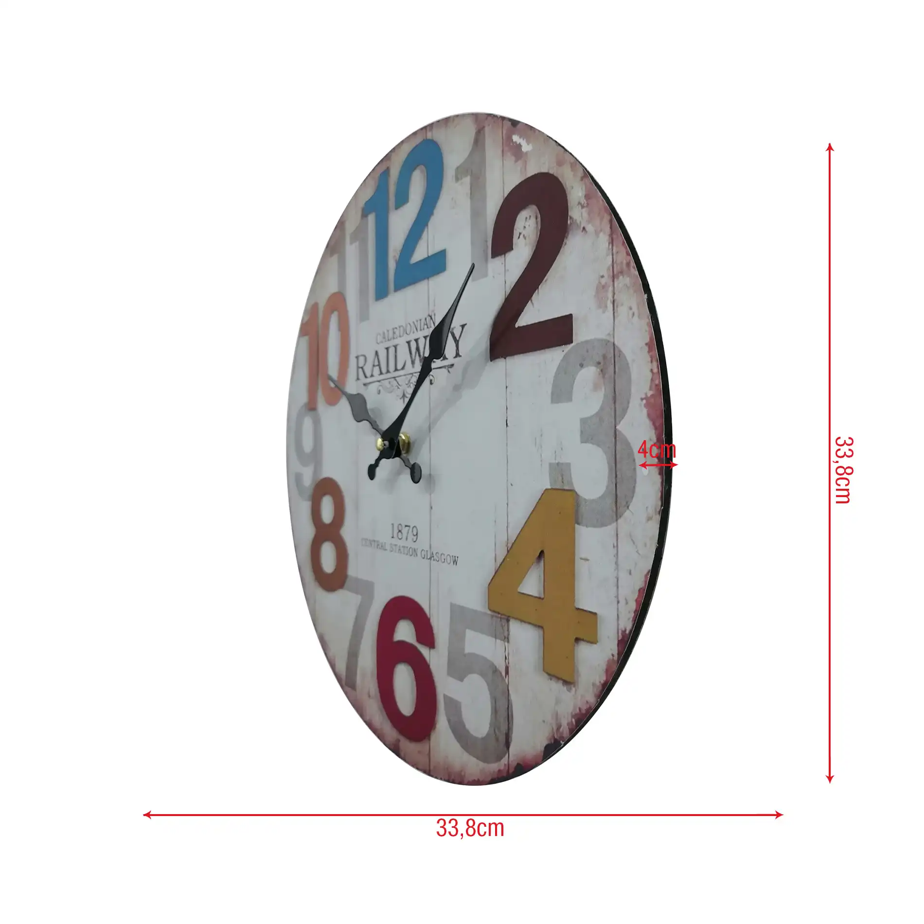 Astilbe - Orologio da parete con numeri colorati - Image 5