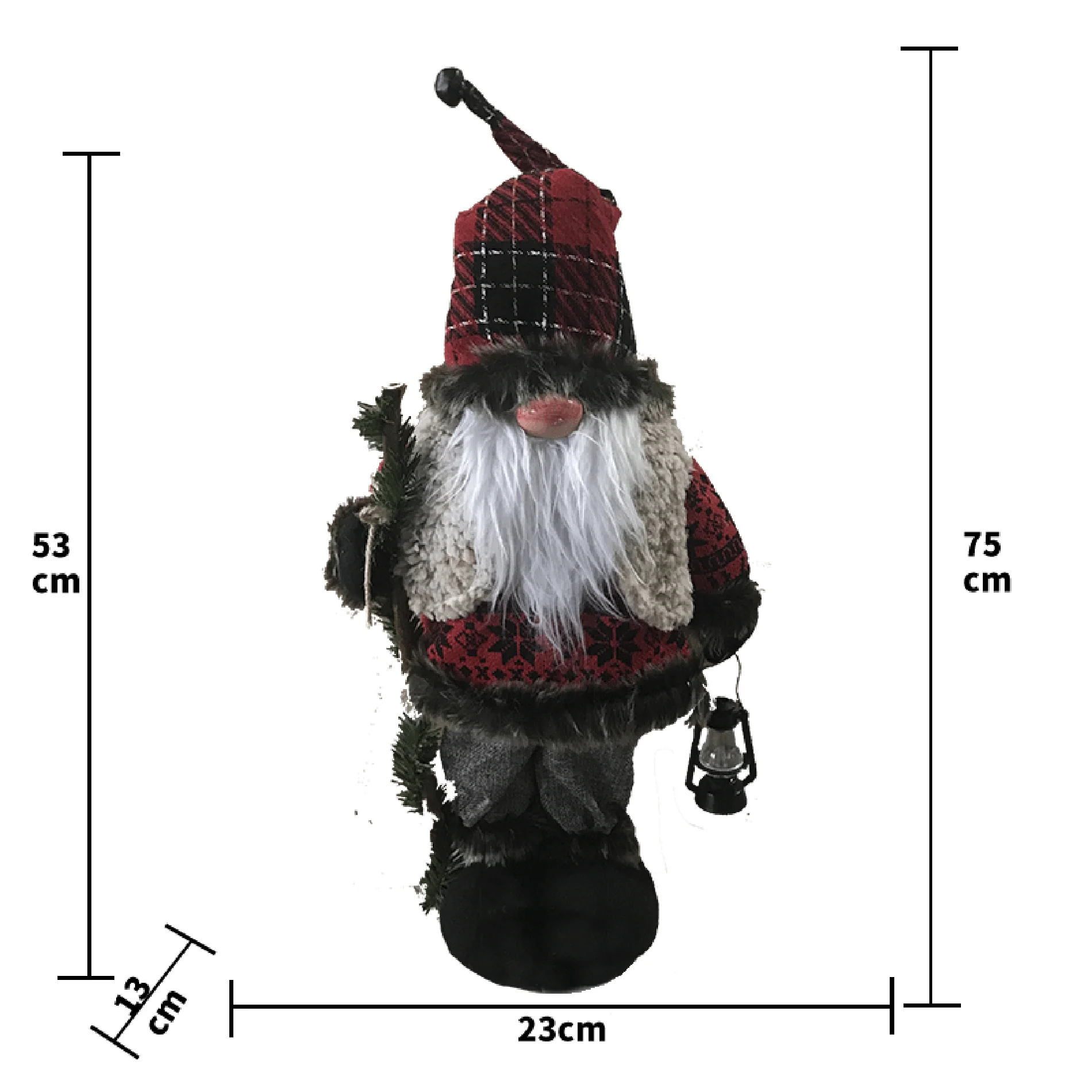 Babbo Natale in plastica rosso decorativo - Image 4