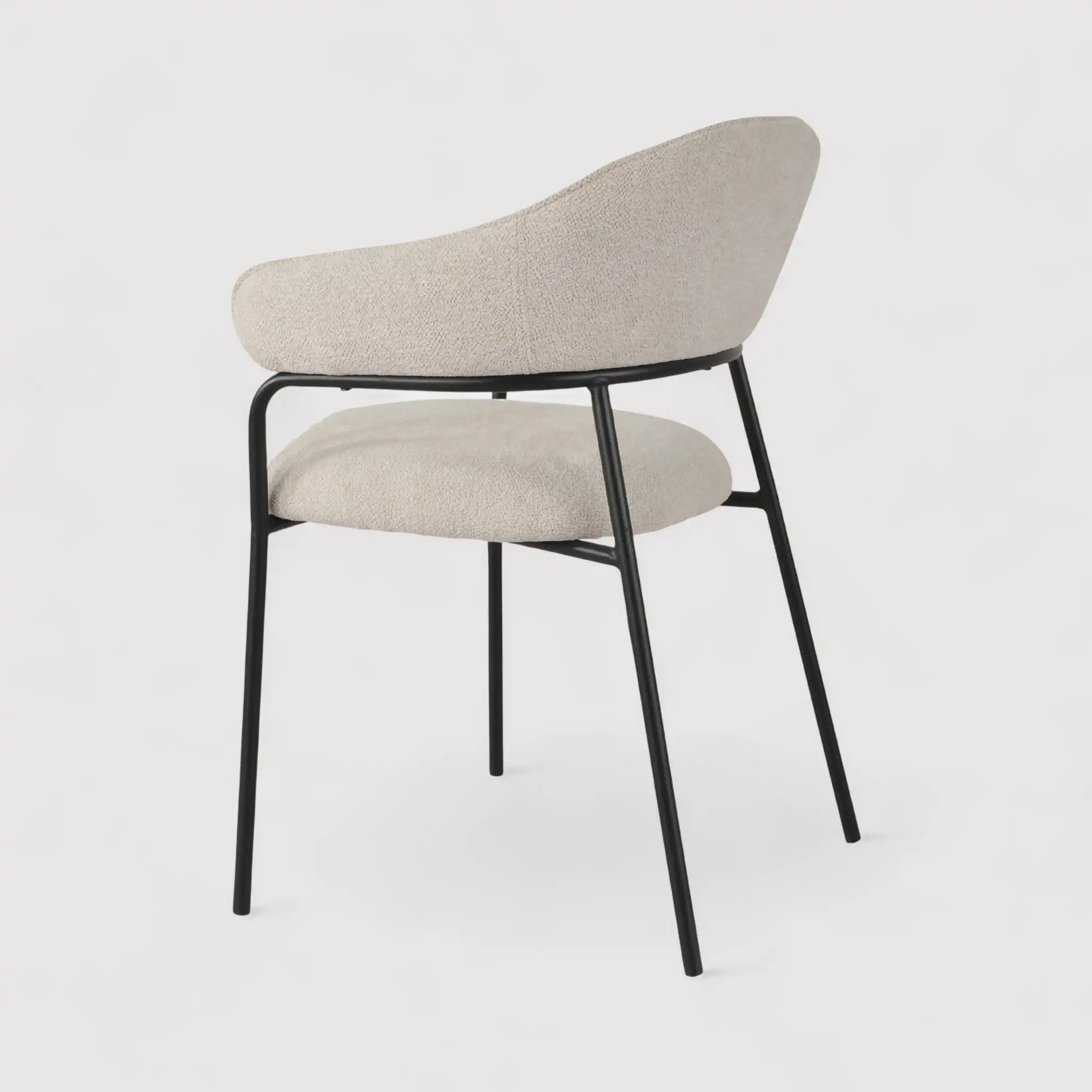 Bakla - Set 2 sedie design da soggiorno bianco perla - Image 6