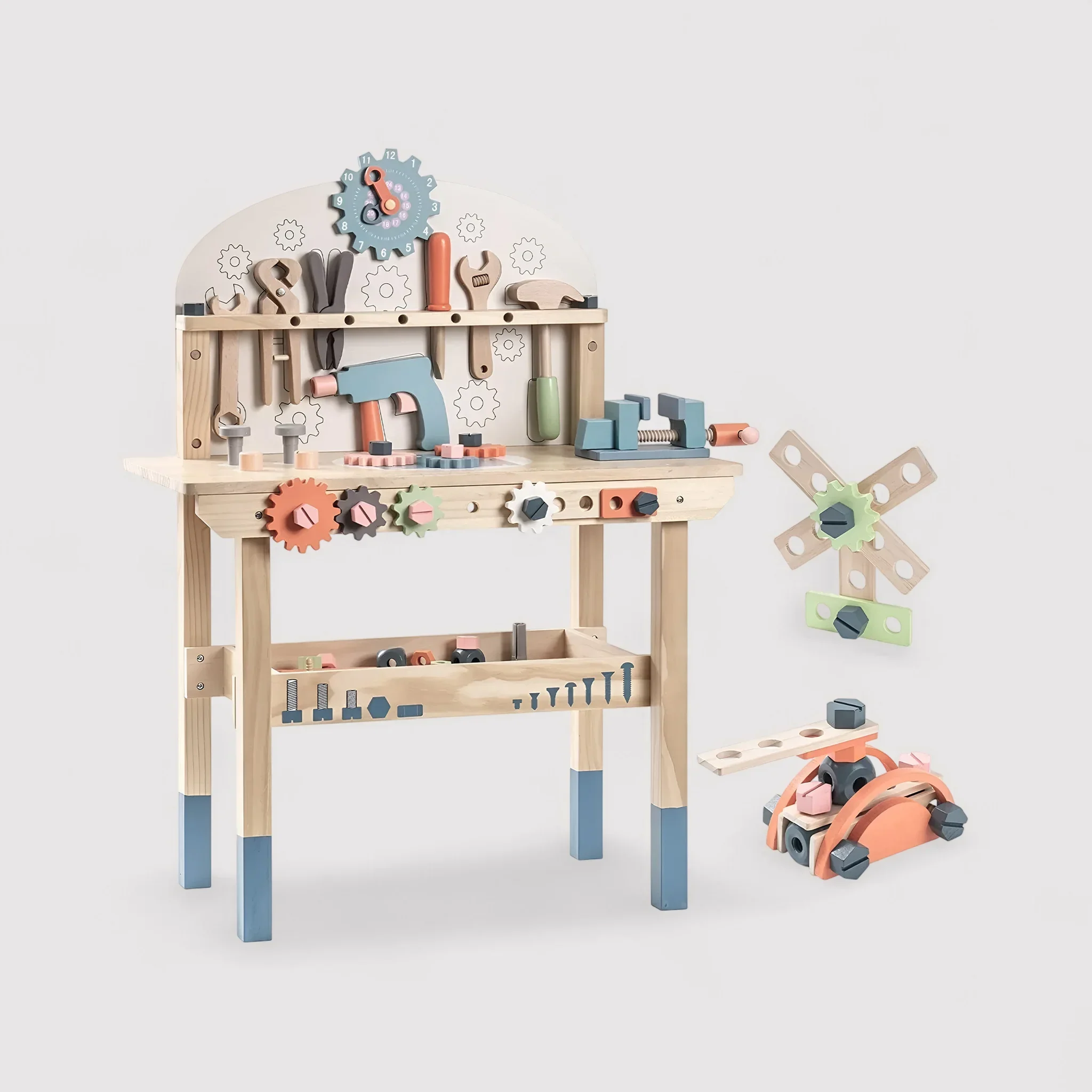 Balaba - Banco con attrezzi da gioco in legno per bimbi - Image 4