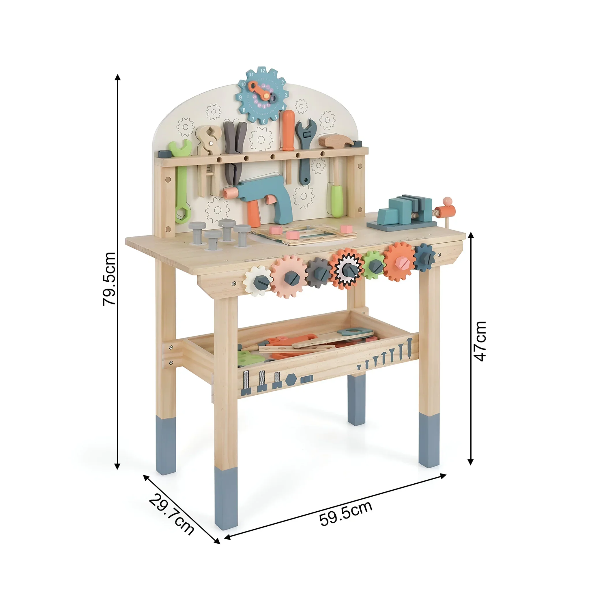 Balaba - Banco con attrezzi da gioco in legno per bimbi - Image 5