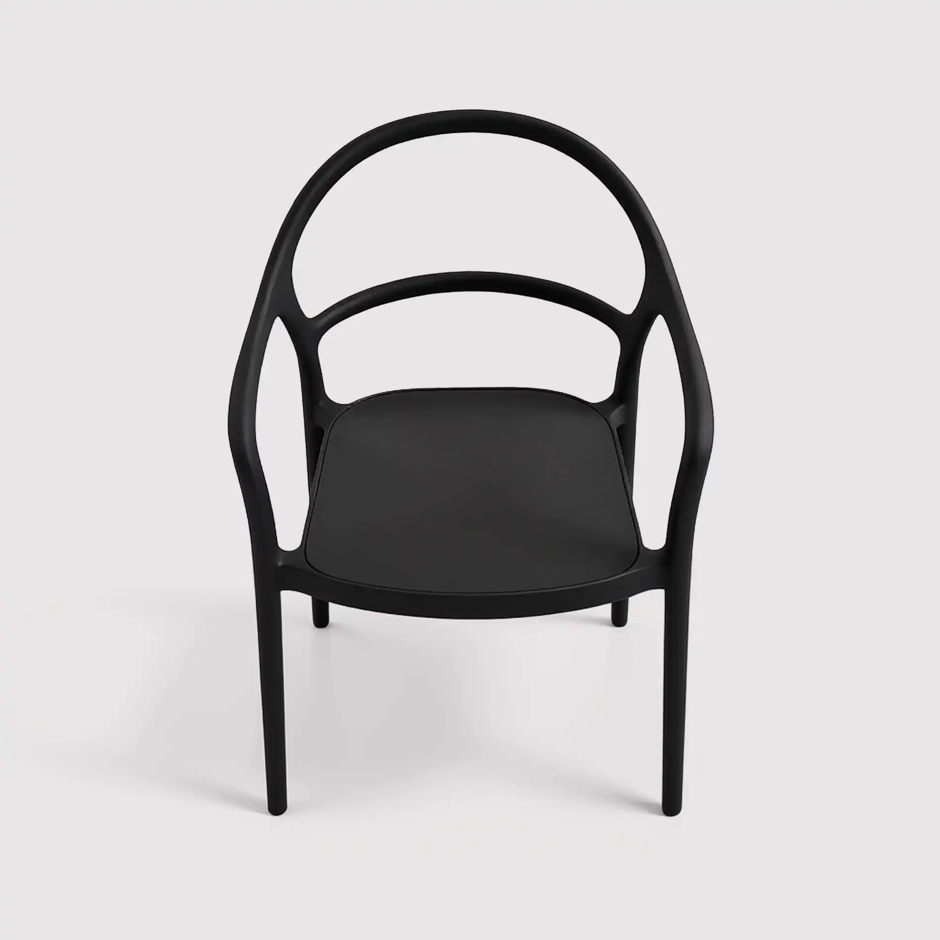 Baloot - Sedia impilabile nera per casa moderna o giardino - Image 9