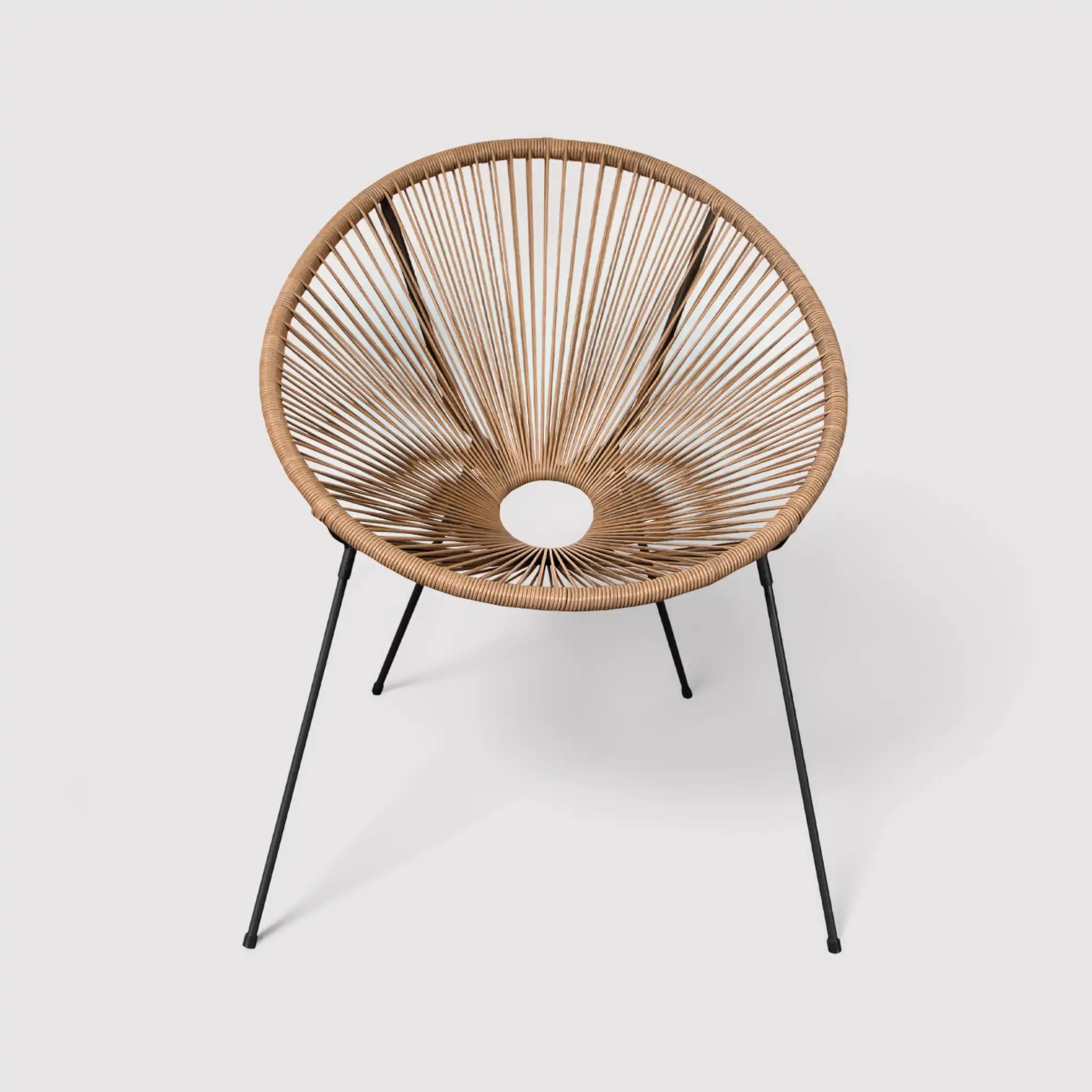 Batikh - Sedia relax da esterno beige con seduta ovale - Image 3