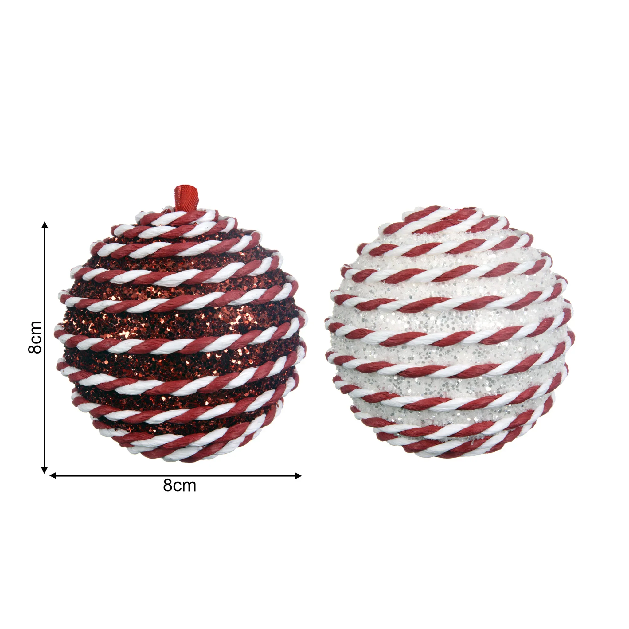 Bayd - Set 2 palline di Natale glitterate per albero - Image 5