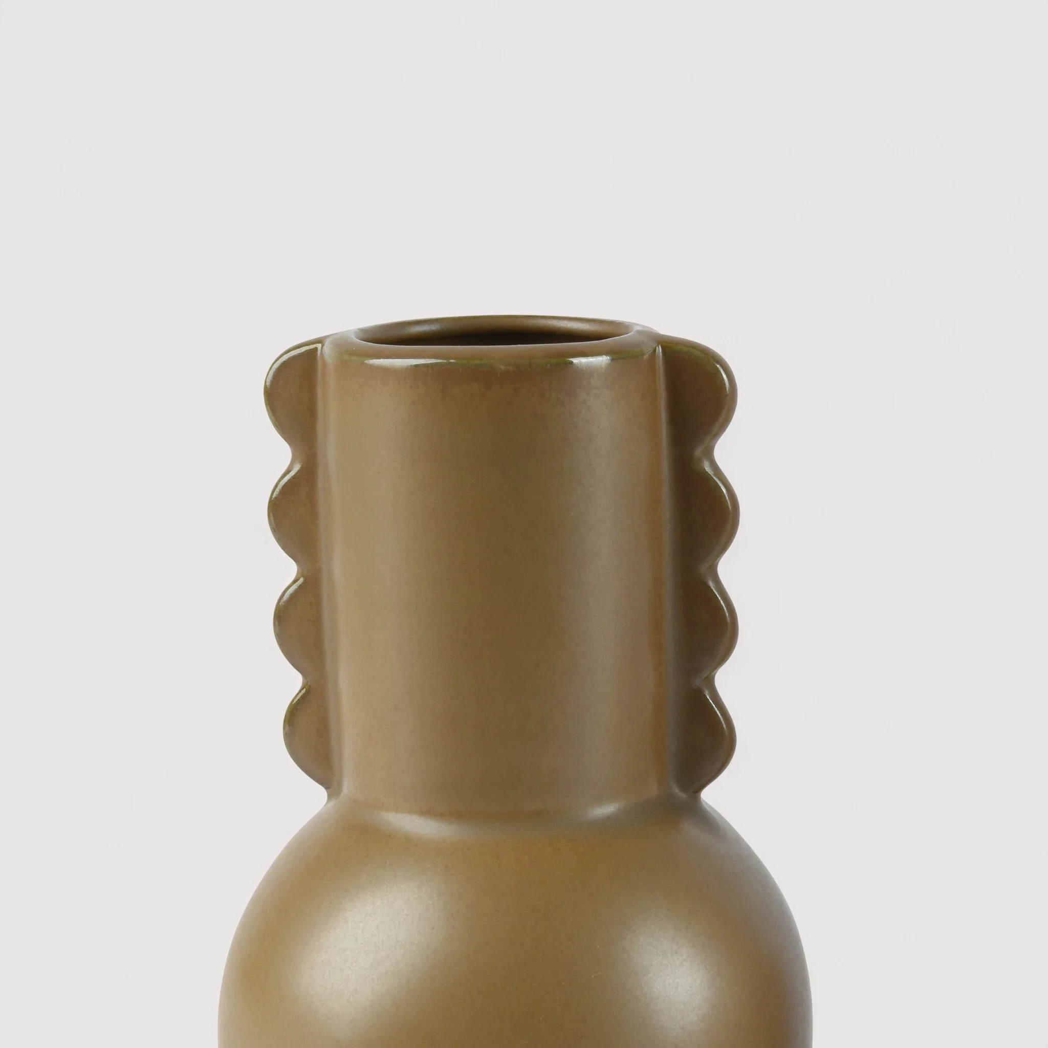 Bubinga - Vaso moderno da centrotavola marrone - Image 3
