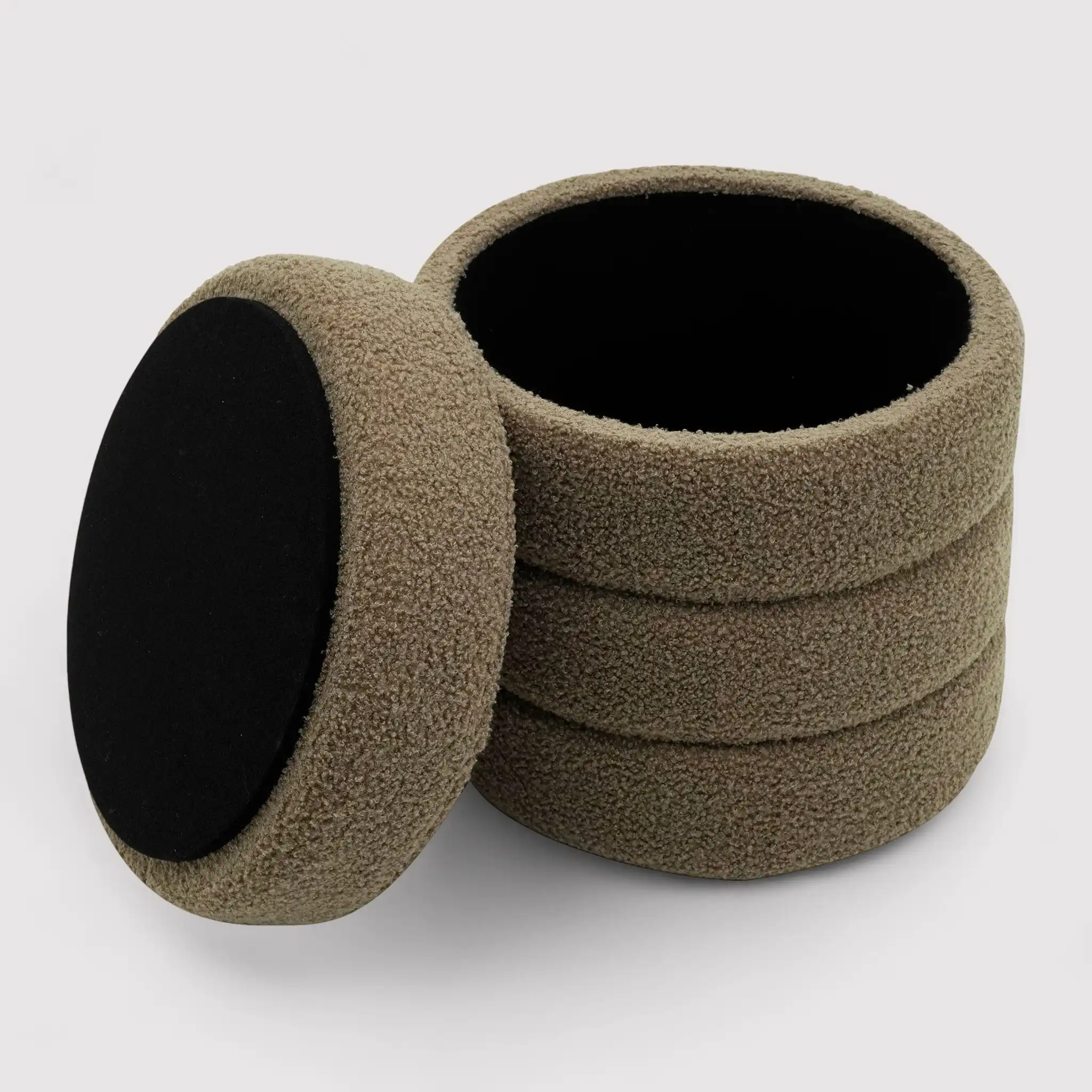 Bunya - Pouf contenitore rotondo moderno - Image 5