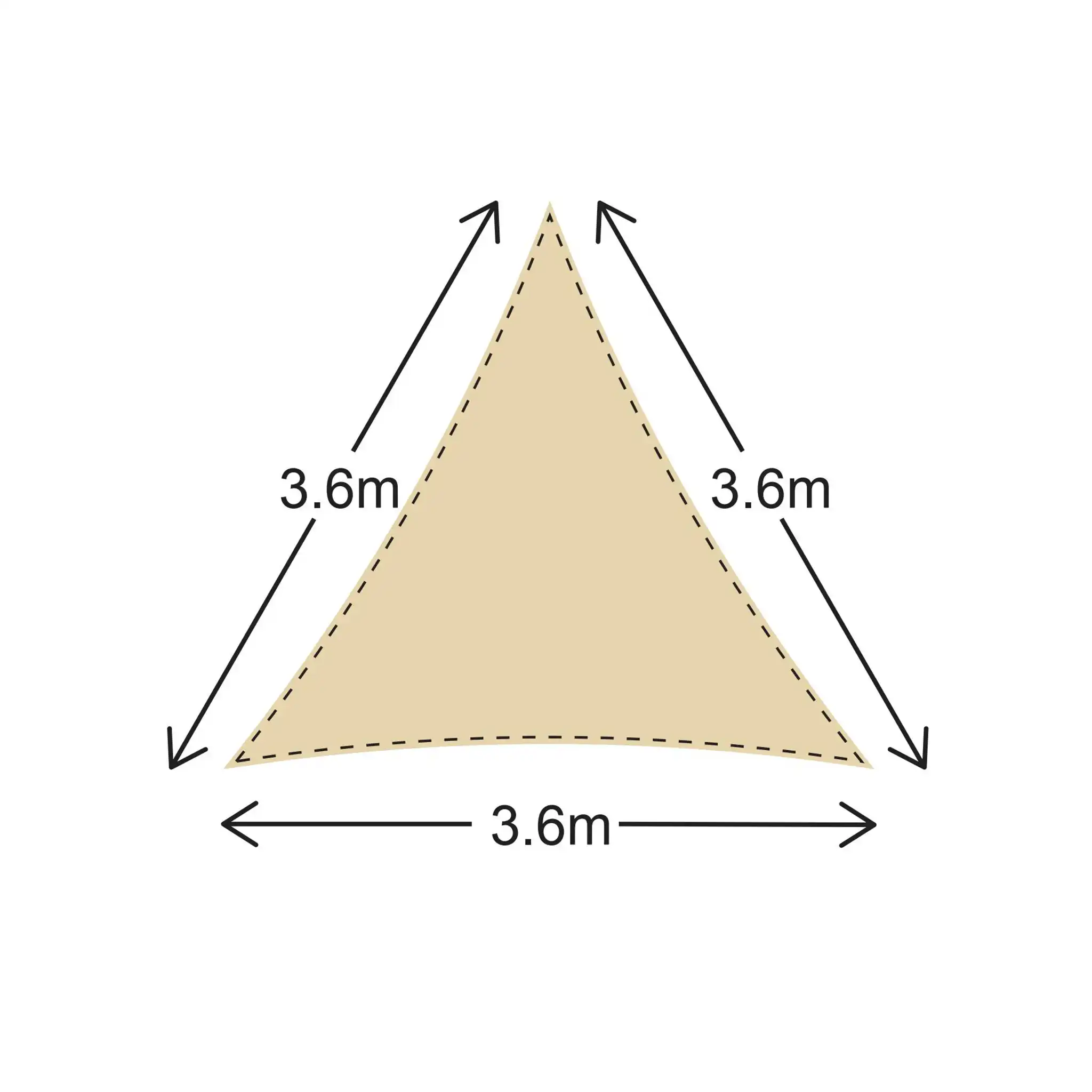 Butea - Vela ombreggiante 3,6x3,6x3,6 mt per casa o locali commerciali - Image 4