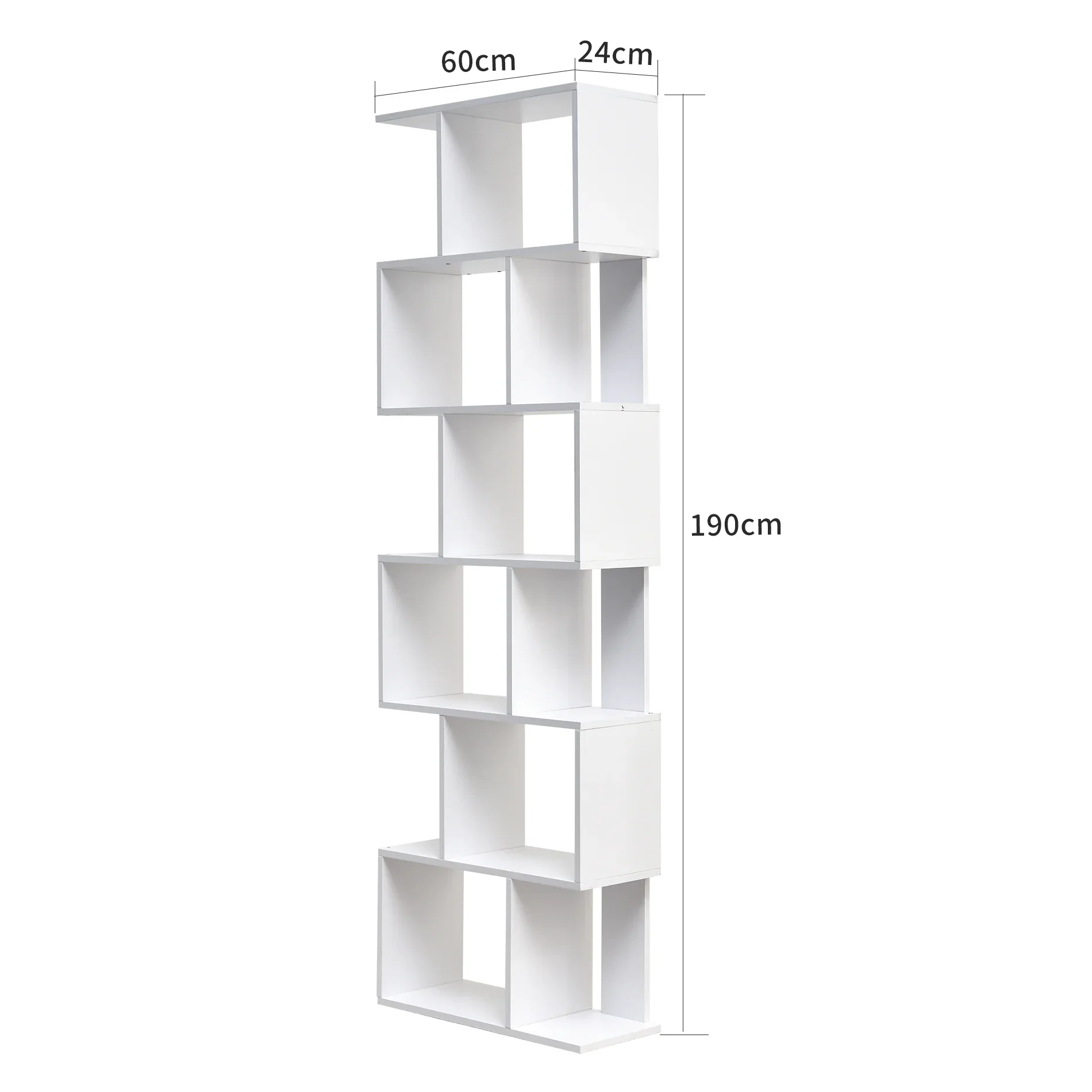 Campanula - Scaffale libreria bianco con 6 ripiani - Image 5