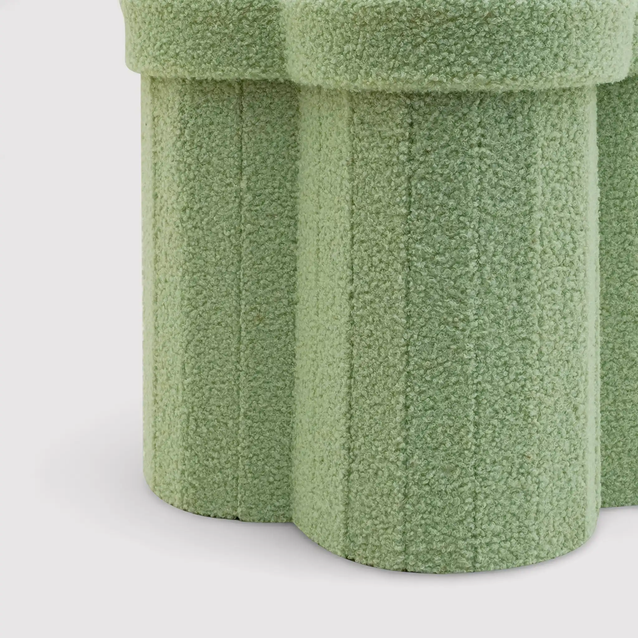 Carob - Pouf pieghevole contenitore verde a tema nuvola - Image 7