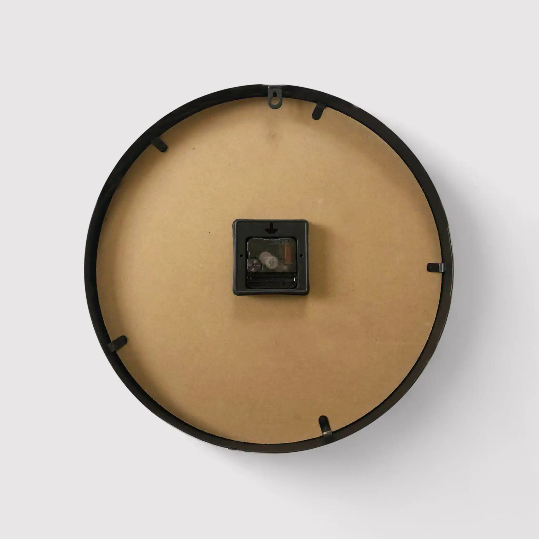 Castano - Orologio da parete moderno nero e color legno - Image 5