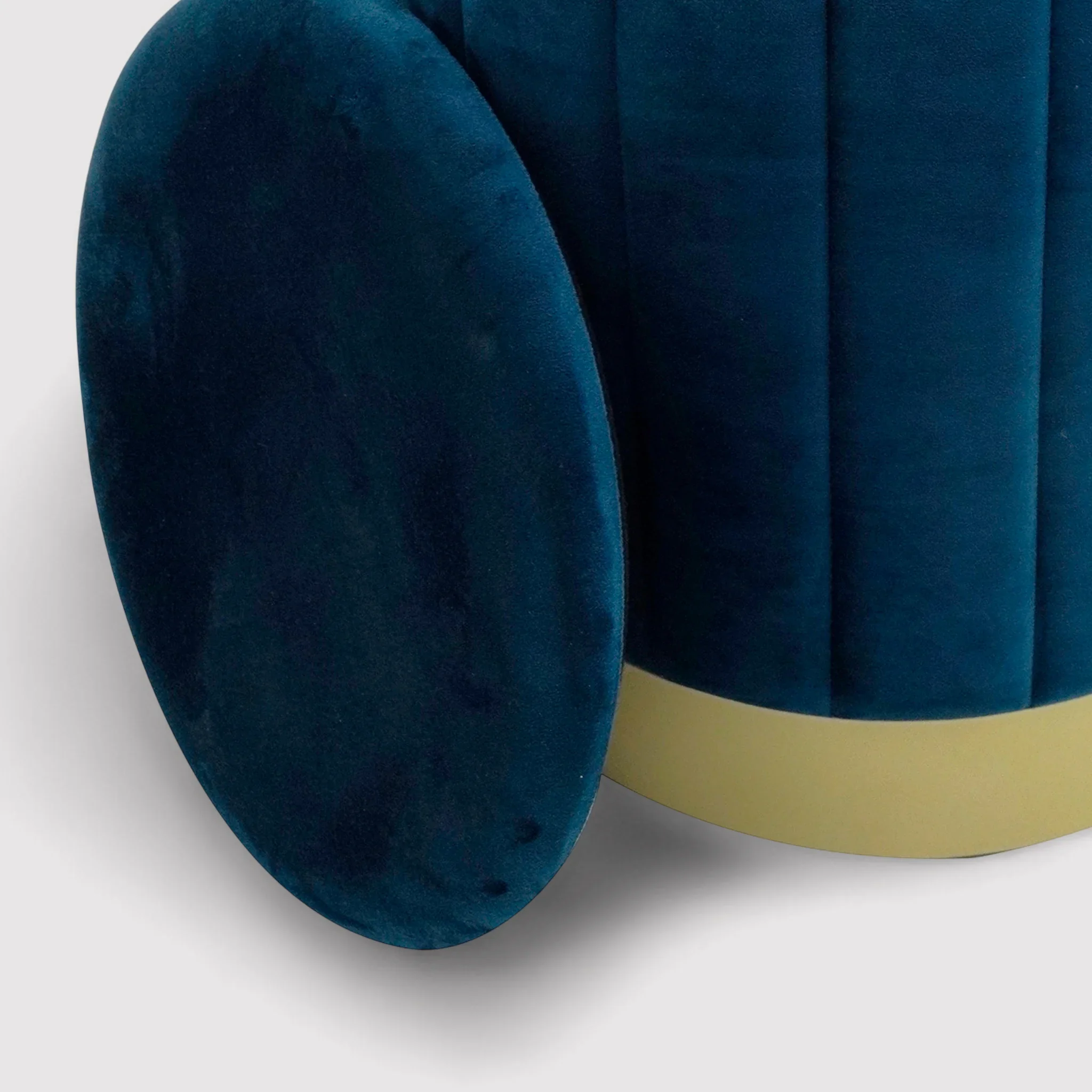 Cedrela - Set di 2 pouf poggiapiedi blu petrolio con contenitore - Image 7