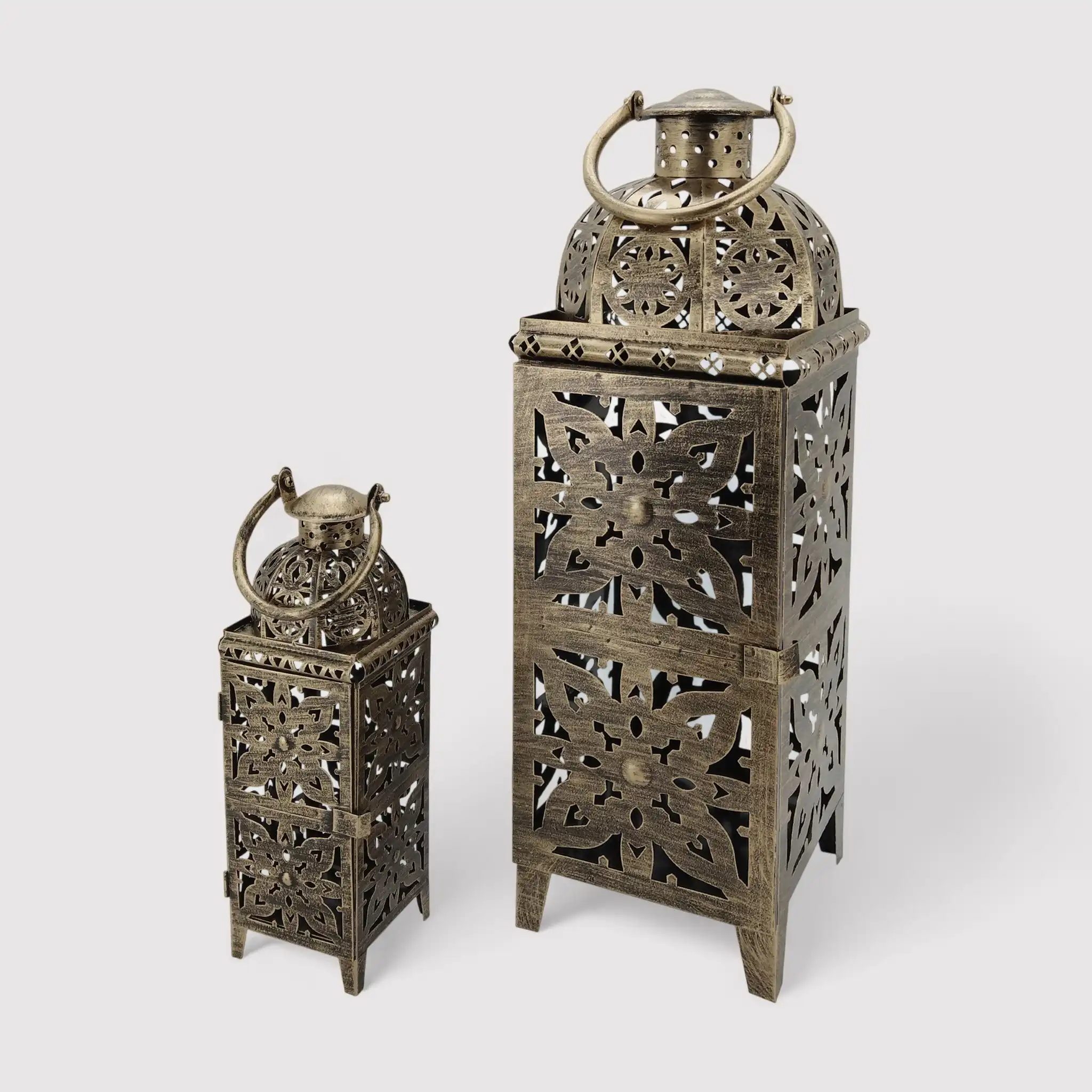 Cedrus - Set di 2 lanterne decorative dorate - Image 4
