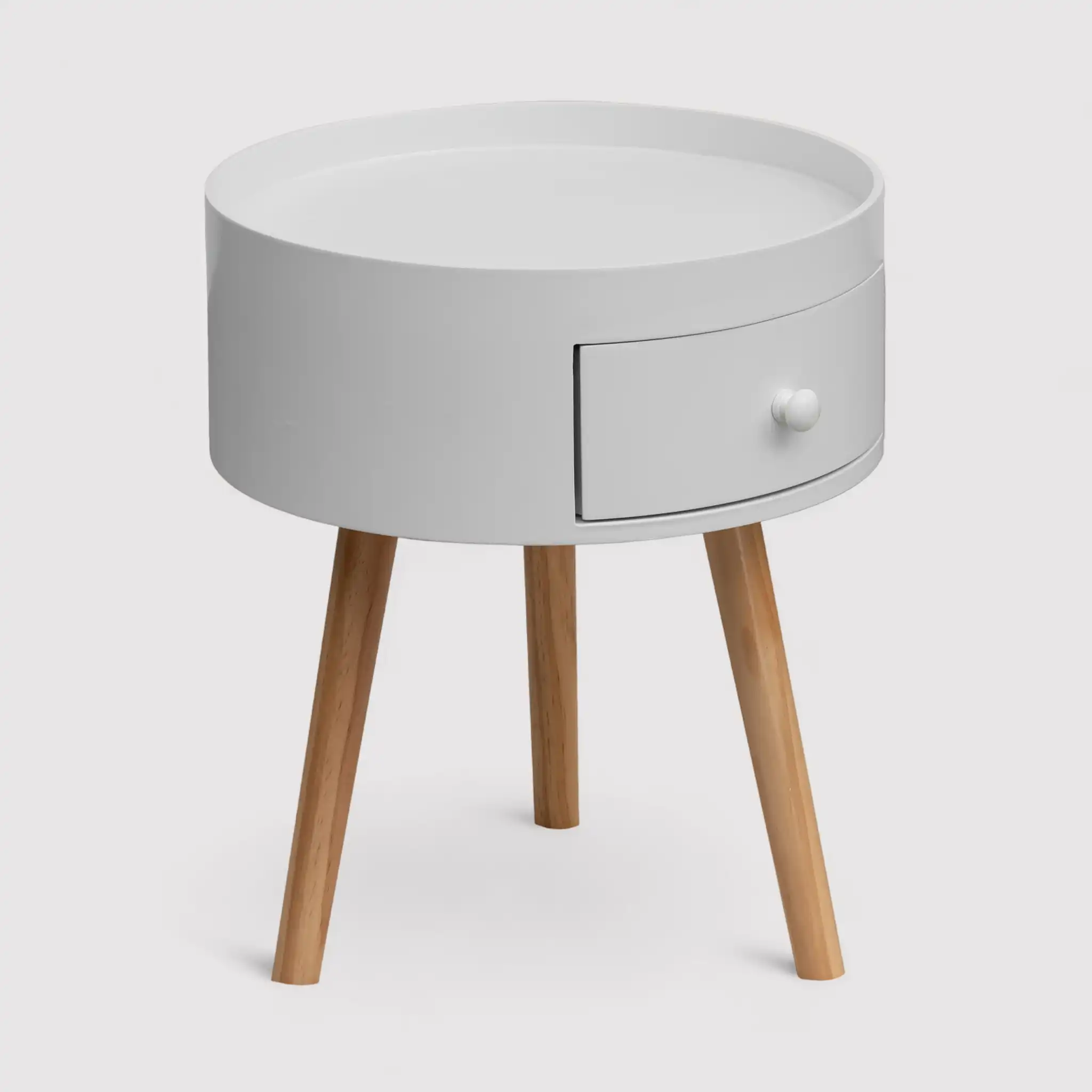 Ciclamino - Comodino tondo in stile scandinavo - Image 3