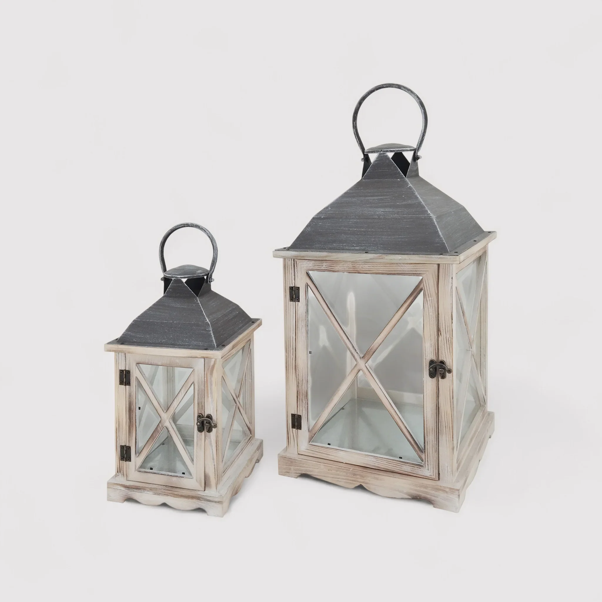 Coffea - Set di 2 lanterne portacandele in stile vintage - Image 3