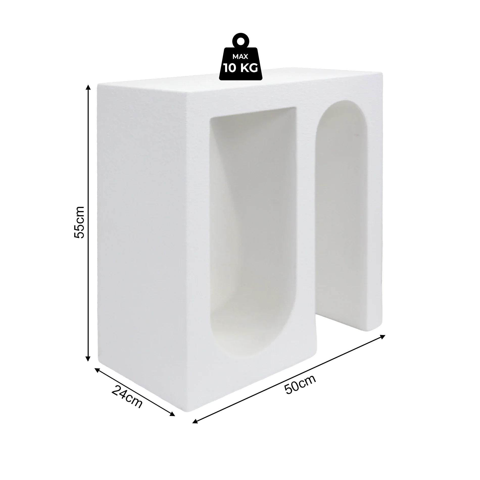 Linnea - Comodino camera da letto colore bianco stile moderno - Image 6