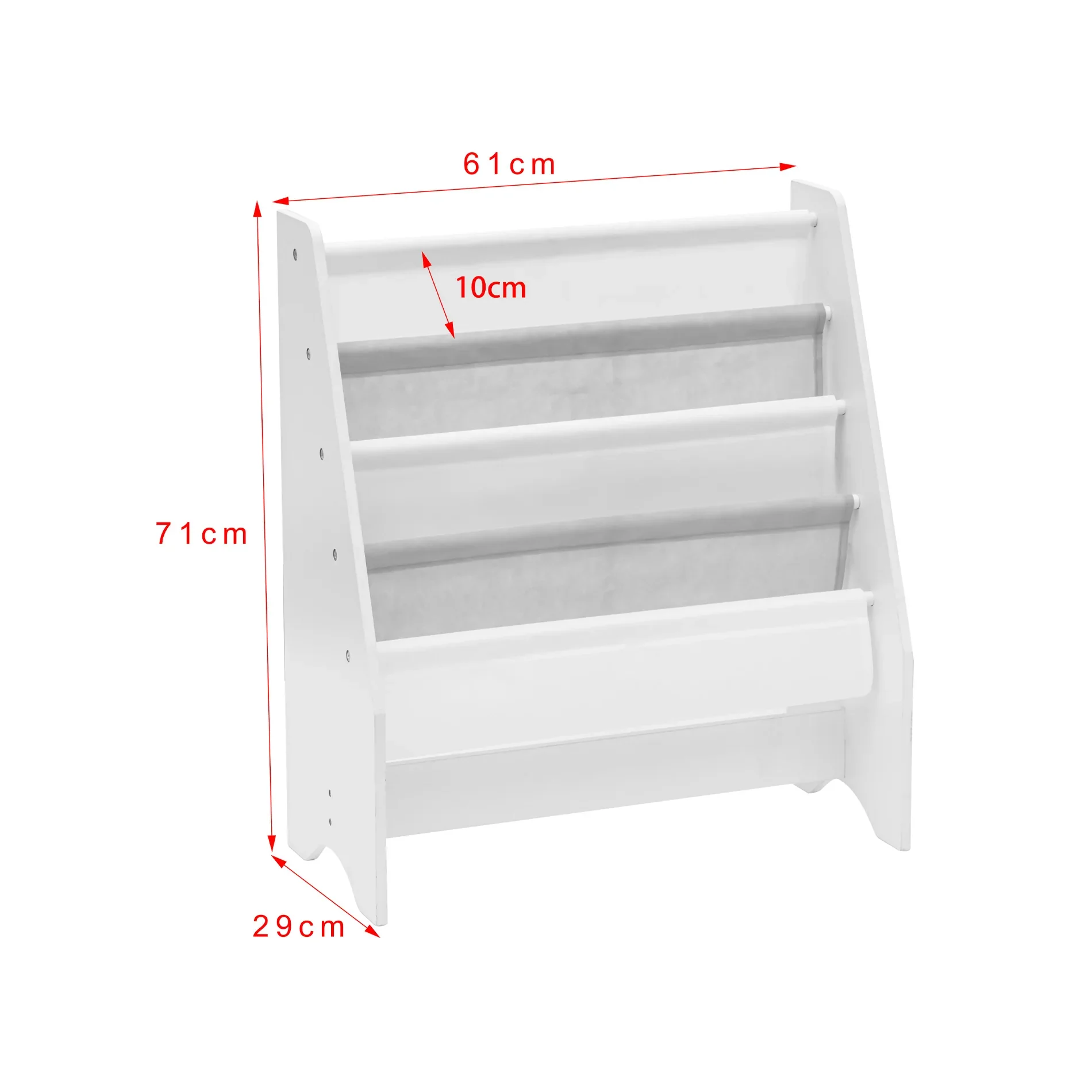 Crambe - Libreria per bambini con 4 scaffali - Image 12