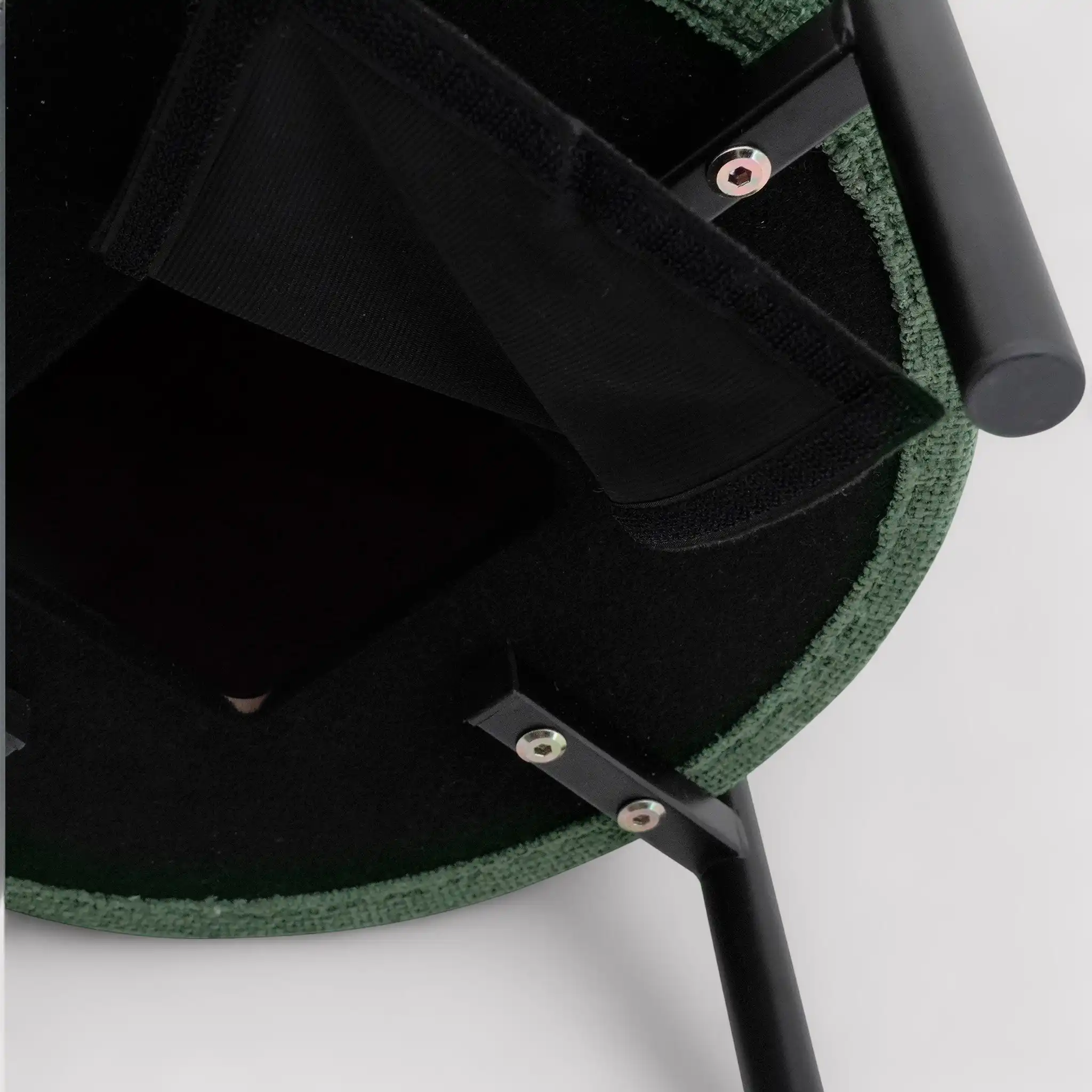Daikon - Pouf sgabello tondo verde scuro in stile moderno - Image 7