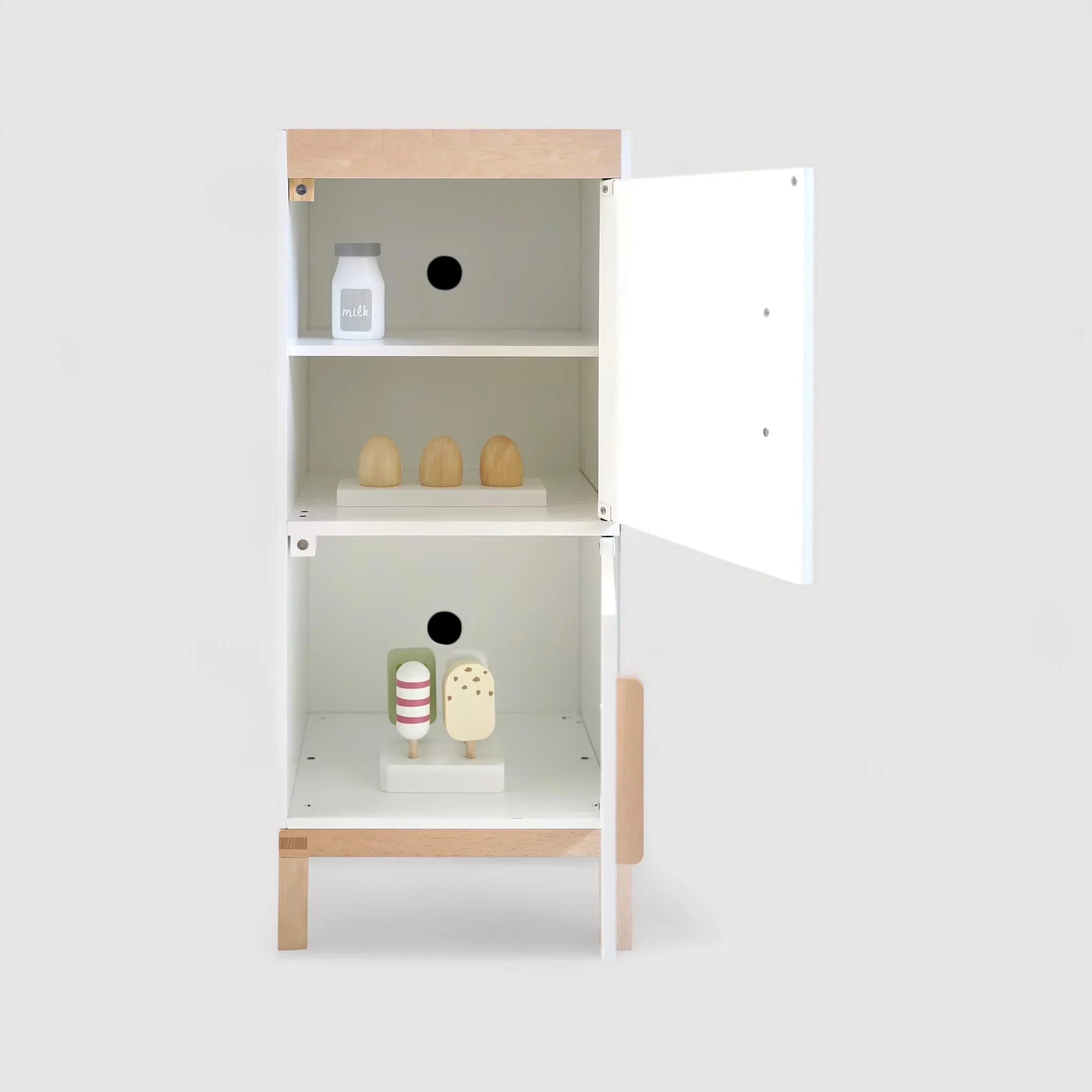 Dalak - Frigorifero in legno giocattolo per bambini con accessori - Image 6