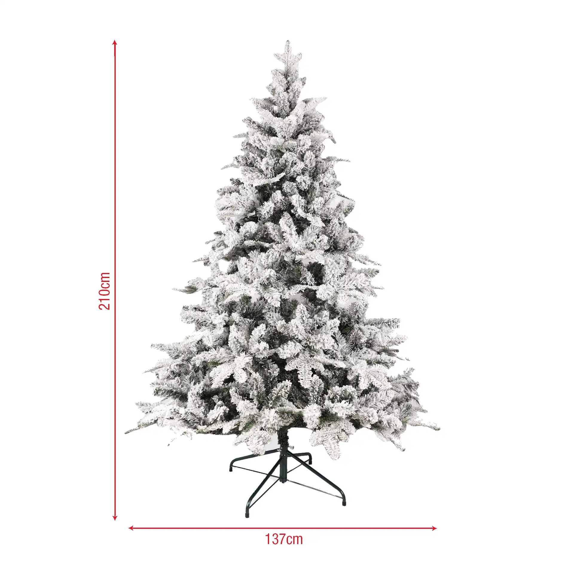 Disten - Albero di natale innevato grande e folto H 210 cm - Image 6