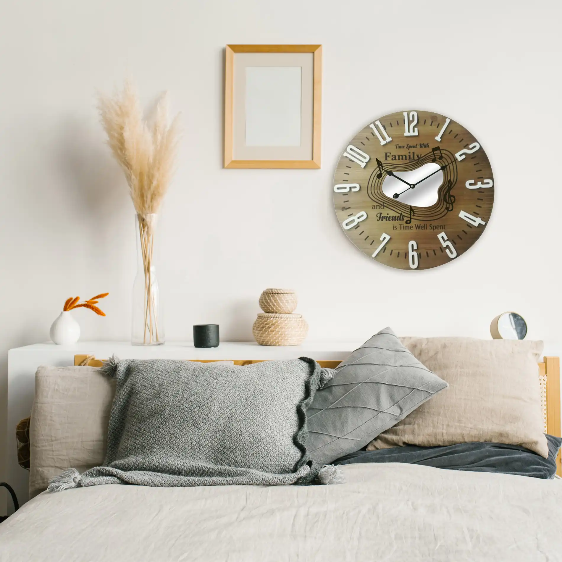 Dittamo - Orologio da muro marrone in stile minimalista - Image 2