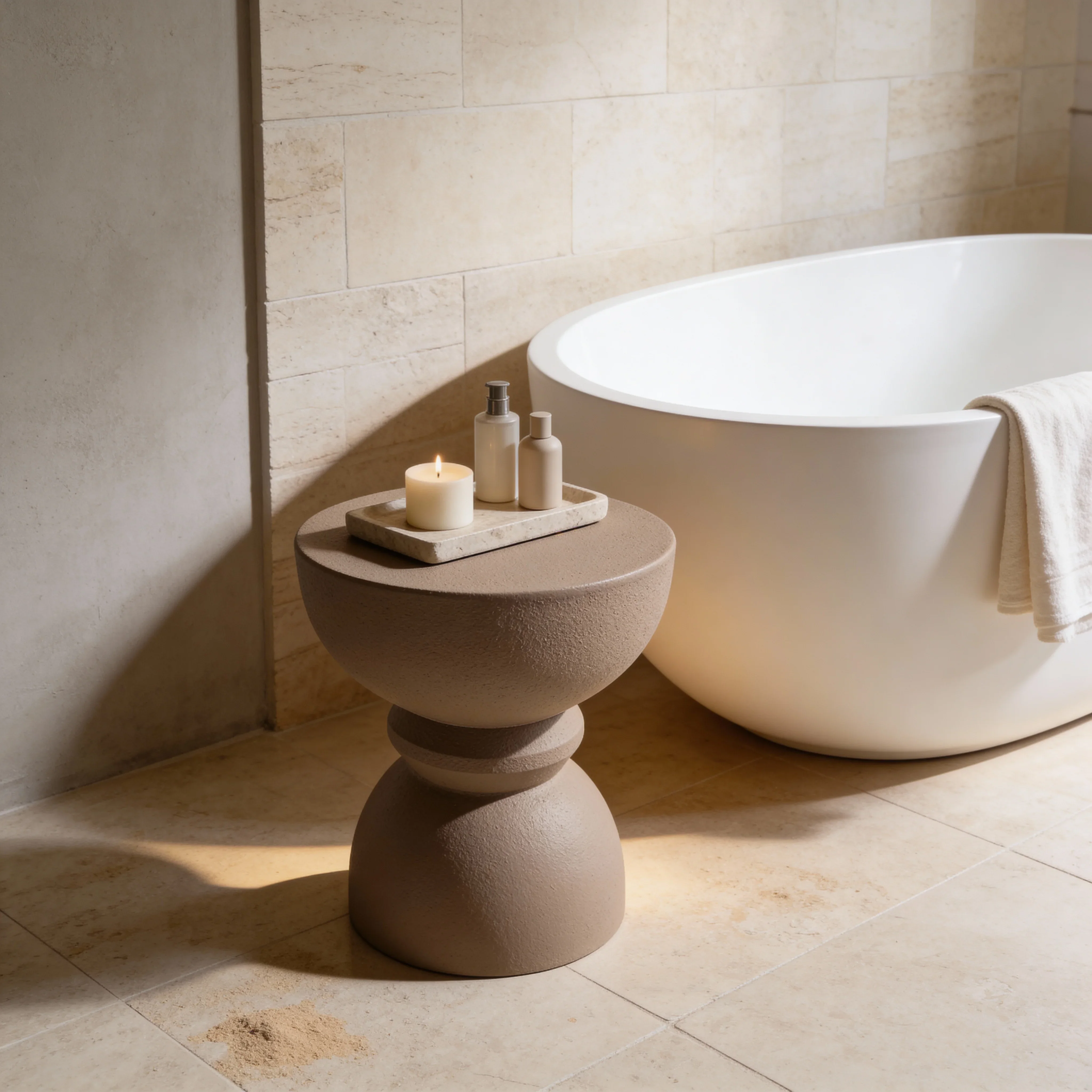 Dolomite - Tavolino da salotto colore marrone mocha stile moderno - Image 3