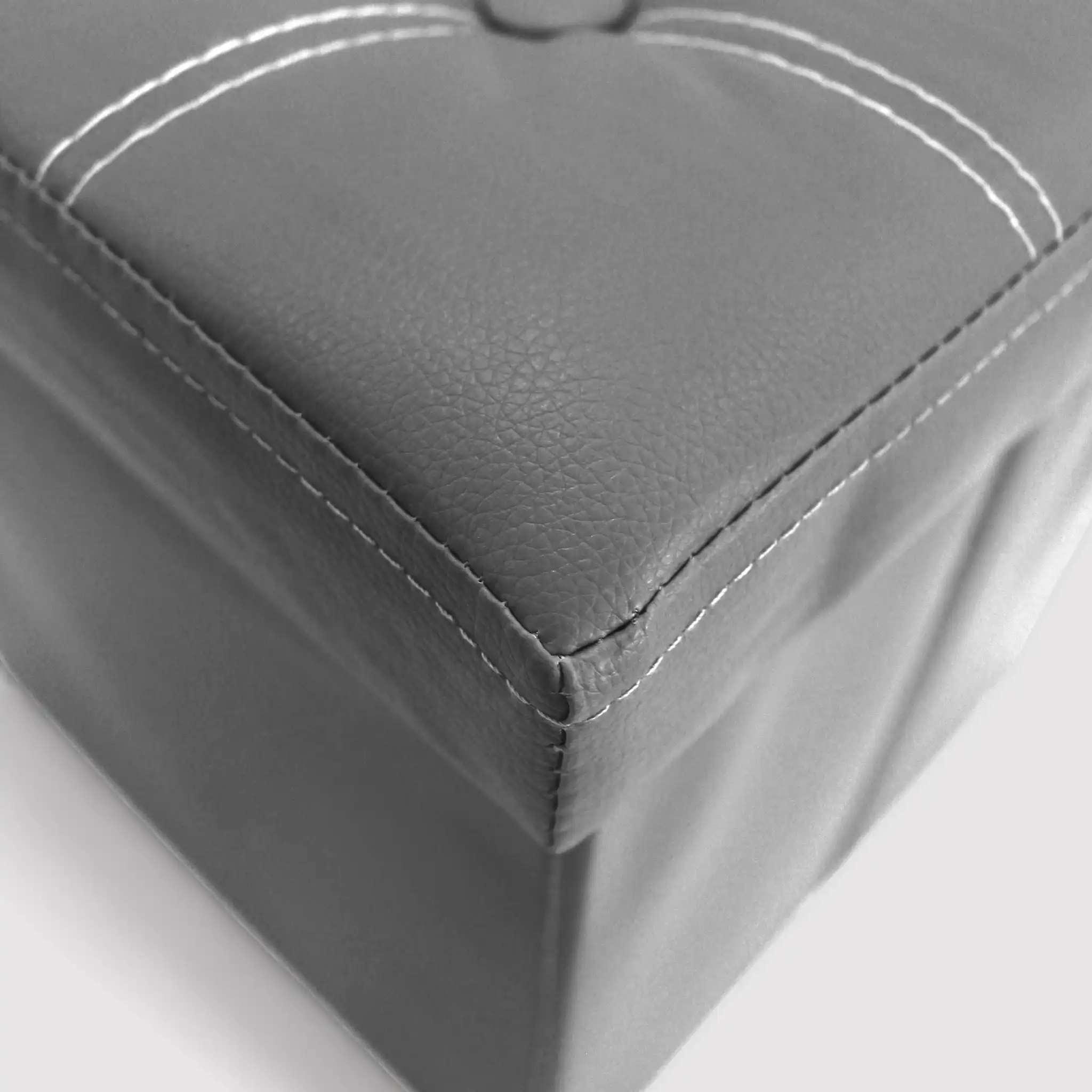 Echeveria - Pouf grigio contenitore grigio moderno a cubo - Image 4