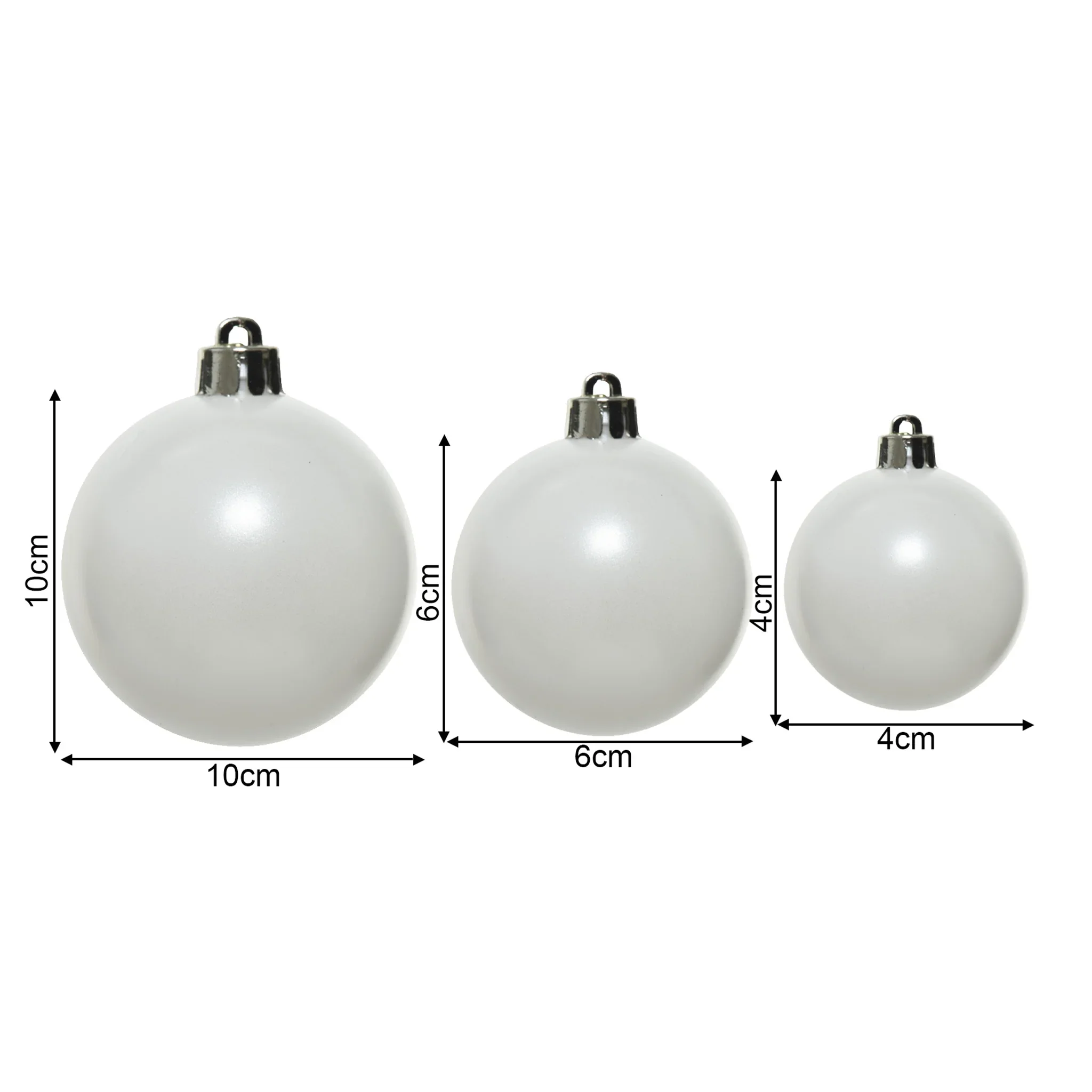 Ekop - 32 palline per albero di Natale color bianco opaco - Image 4
