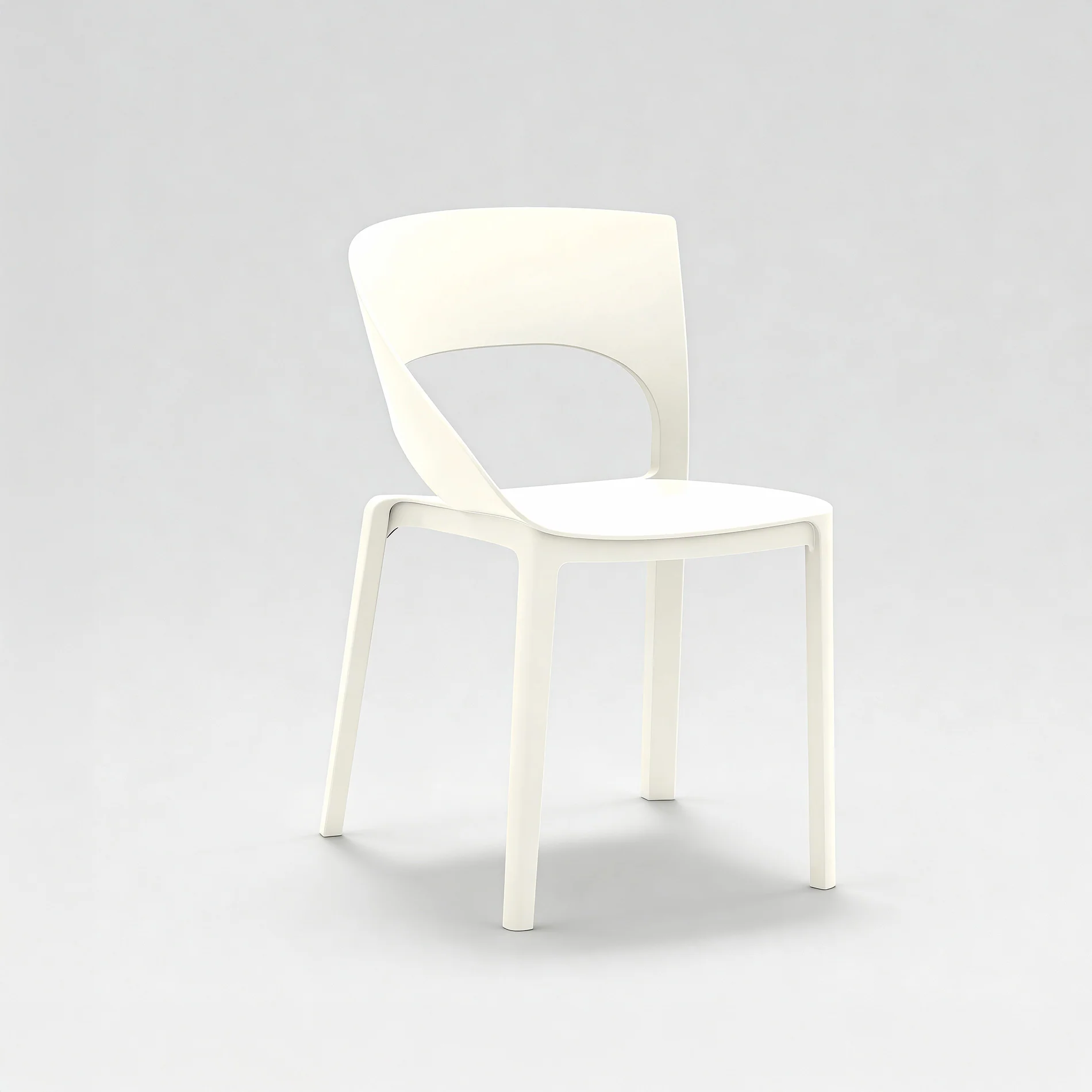 Elune - Set 2 sedie da giardino color bianco crema stile moderno - Image 4