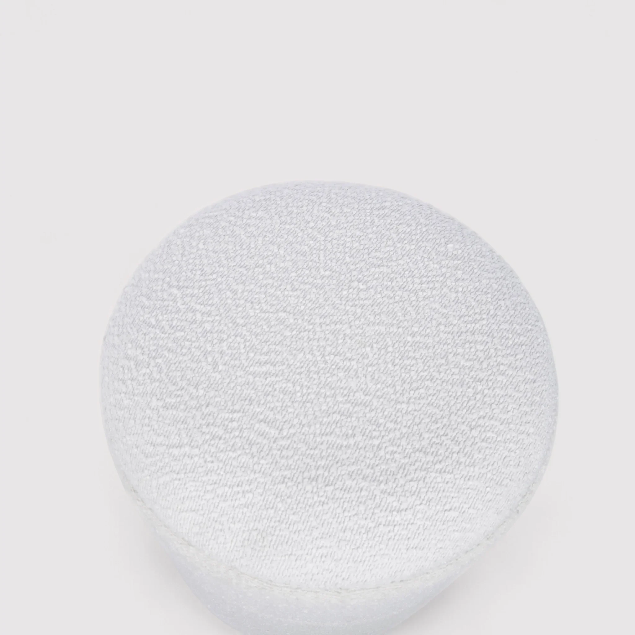 Enula - Pouf bianco rotondo con contenitore - Image 6