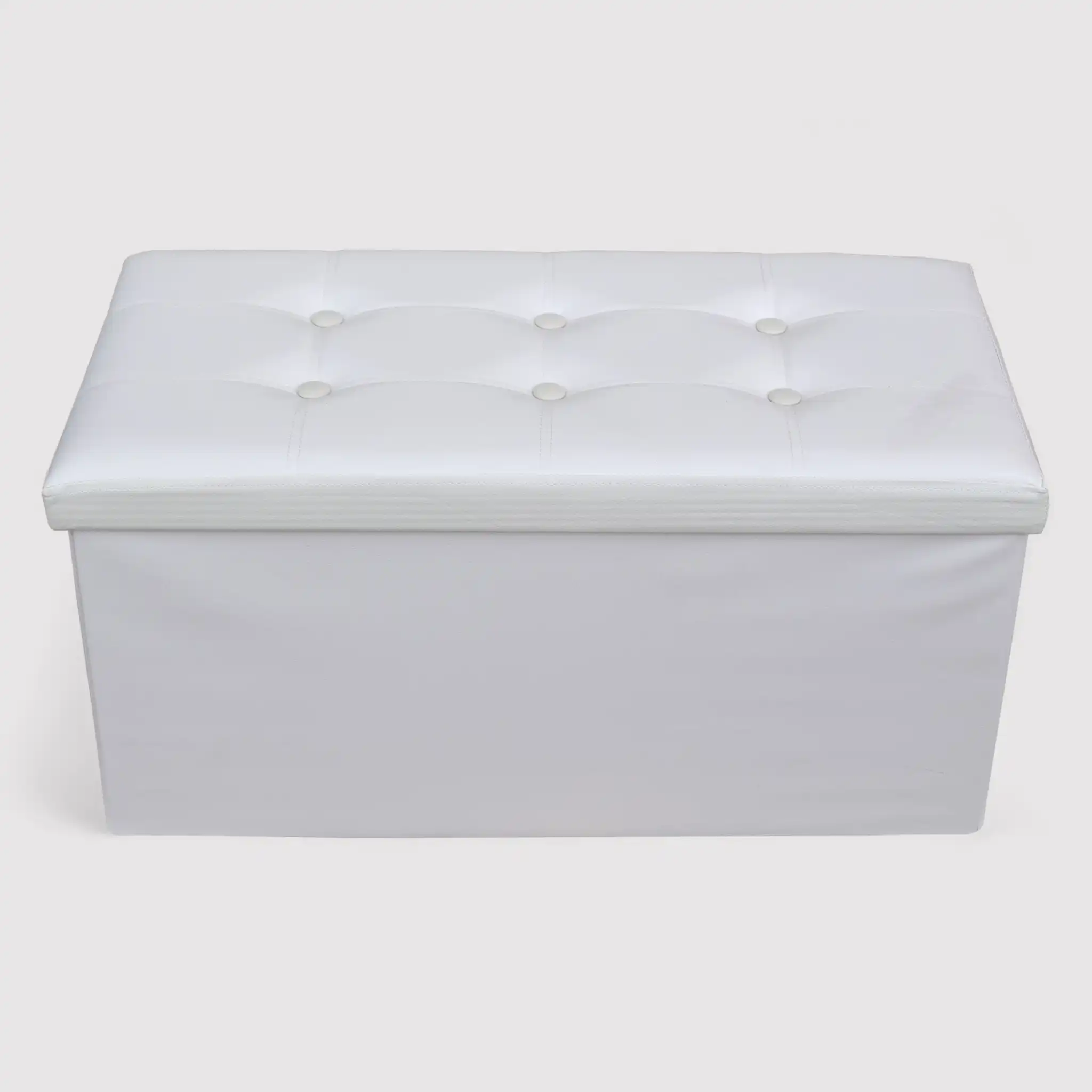 Euforbia - Pouf lungo bianco contenitore e imbottito - Image 4