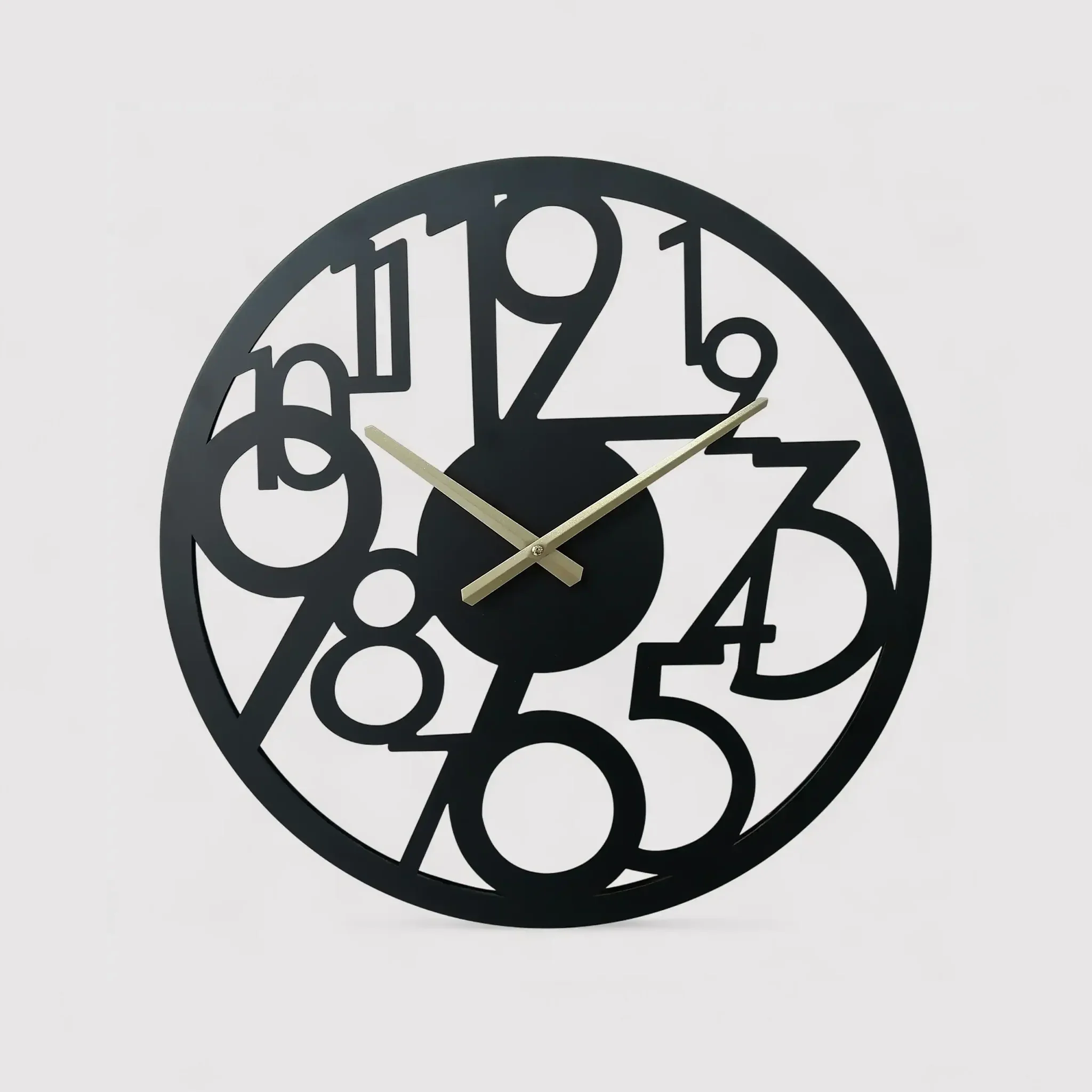 Falangio - Orologio da parete grande con numeri sparsi