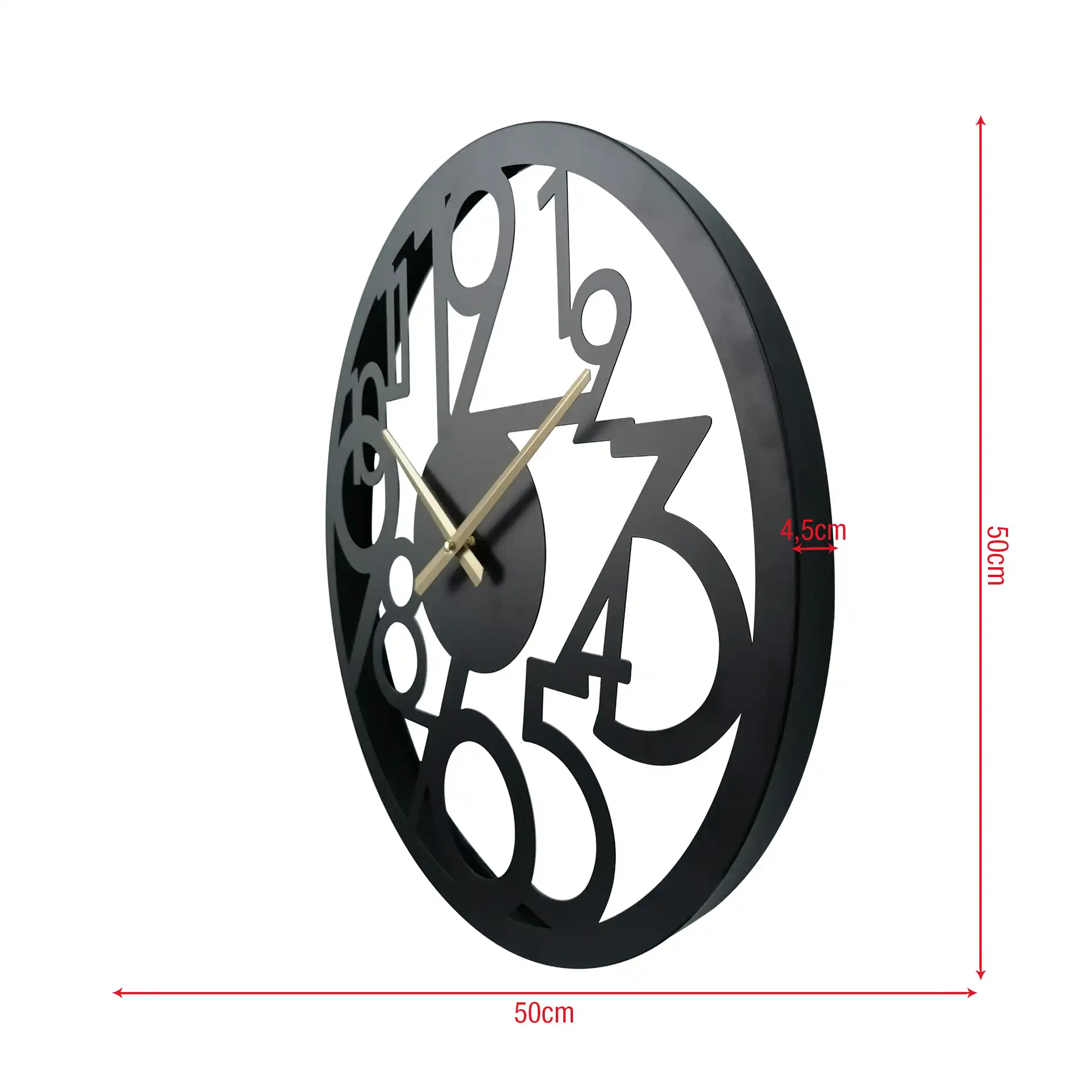Falangio - Orologio da parete grande con numeri sparsi - Image 6