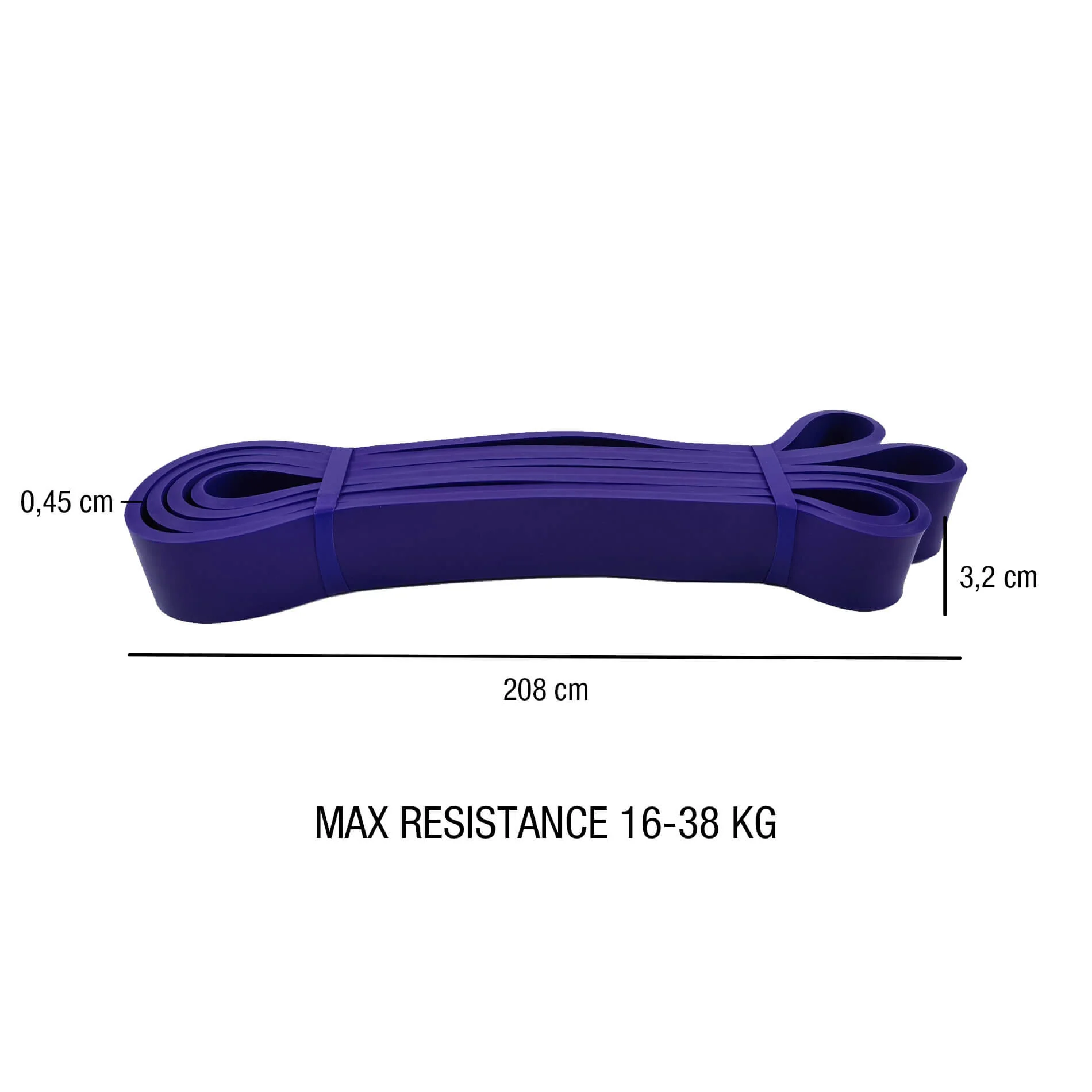 Fasce elastiche 16-38 kg per fitness e allenamento muscolare - Image 4