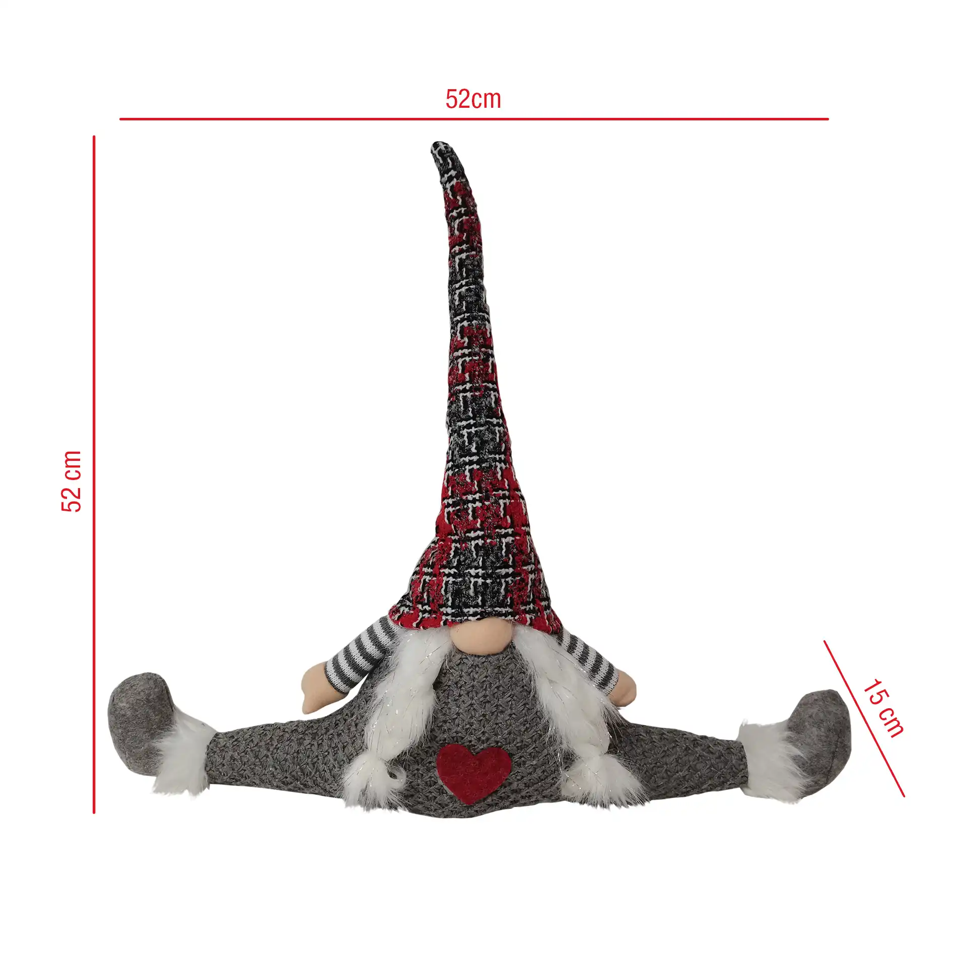 Folletto natalizio fermaporta in stile nordico - Image 4