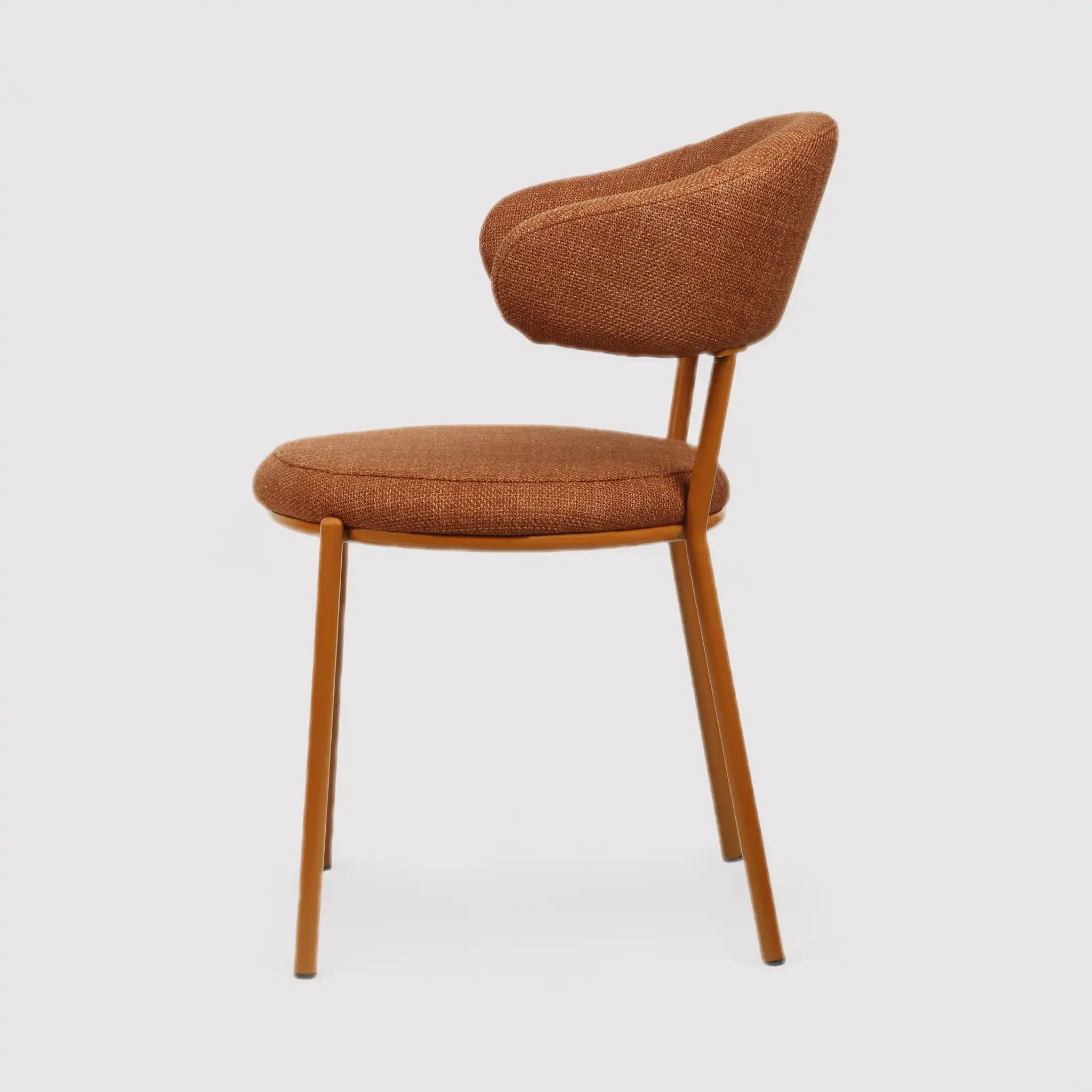 Frenj - Set 2 sedie eleganti arancione scuro in stile moderno - Image 4