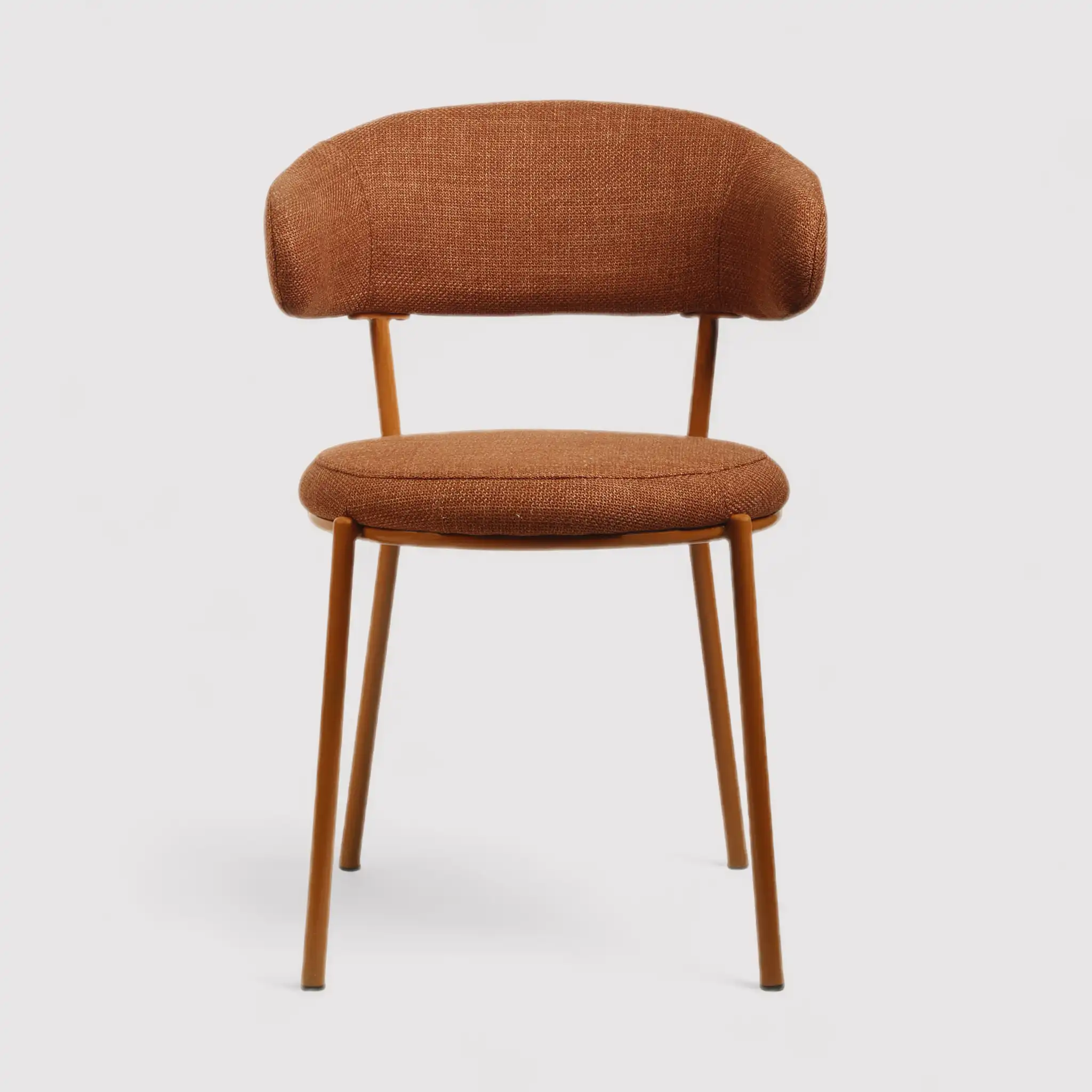 Frenj - Set 2 sedie eleganti arancione scuro in stile moderno - Image 6