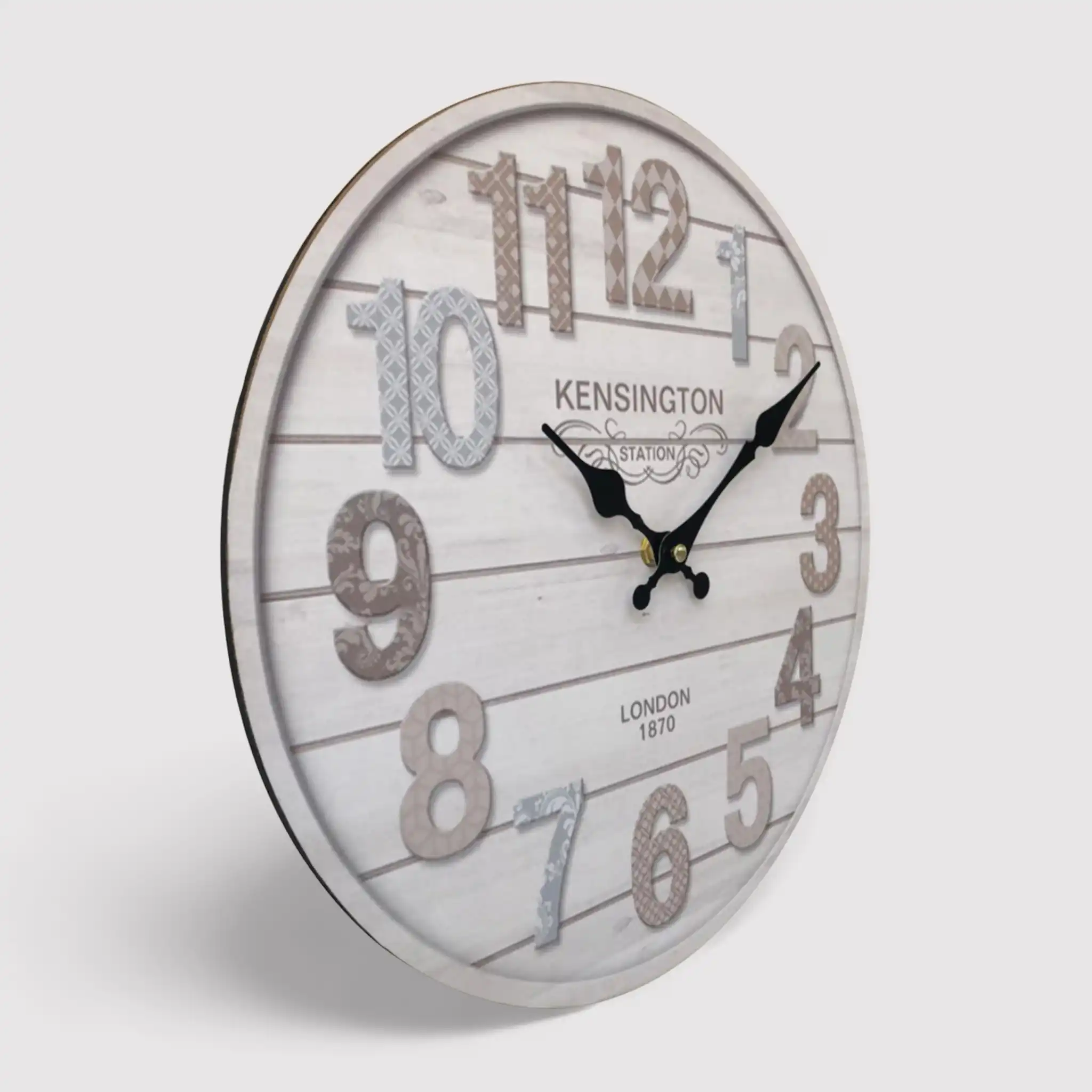 Gasteria - Orologio da parete grigio in stile moderno - Image 3