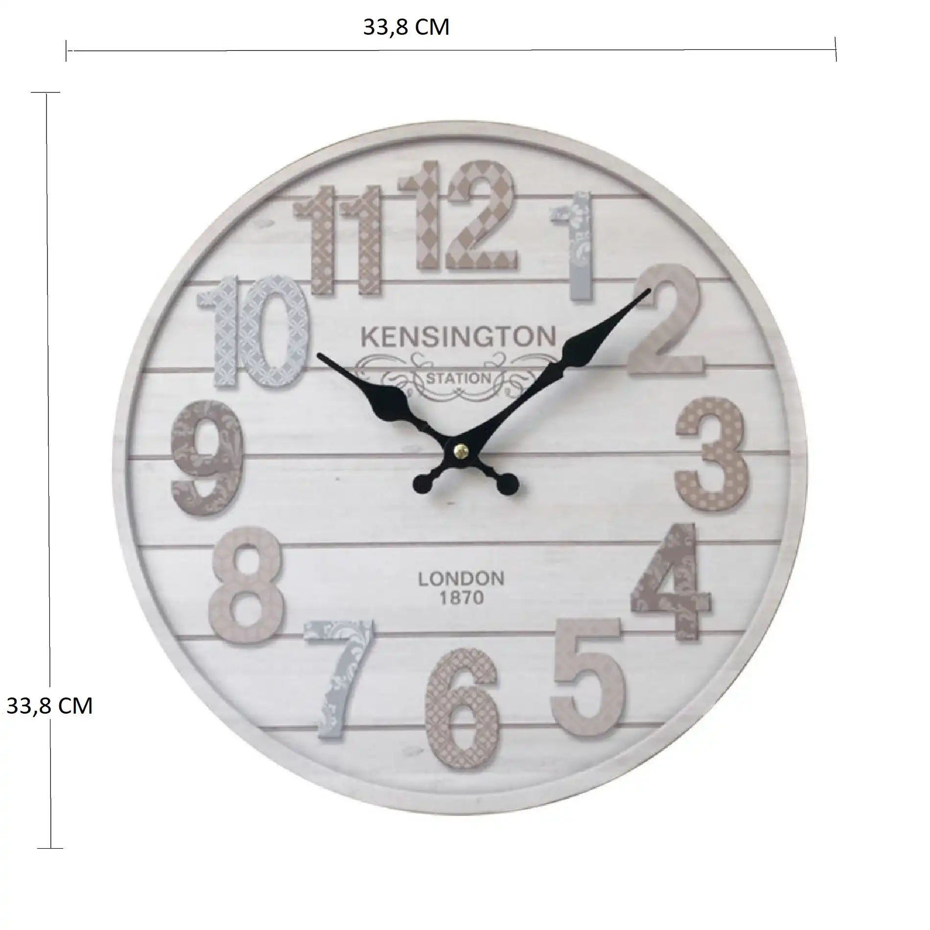 Gasteria - Orologio da parete grigio in stile moderno - Image 6