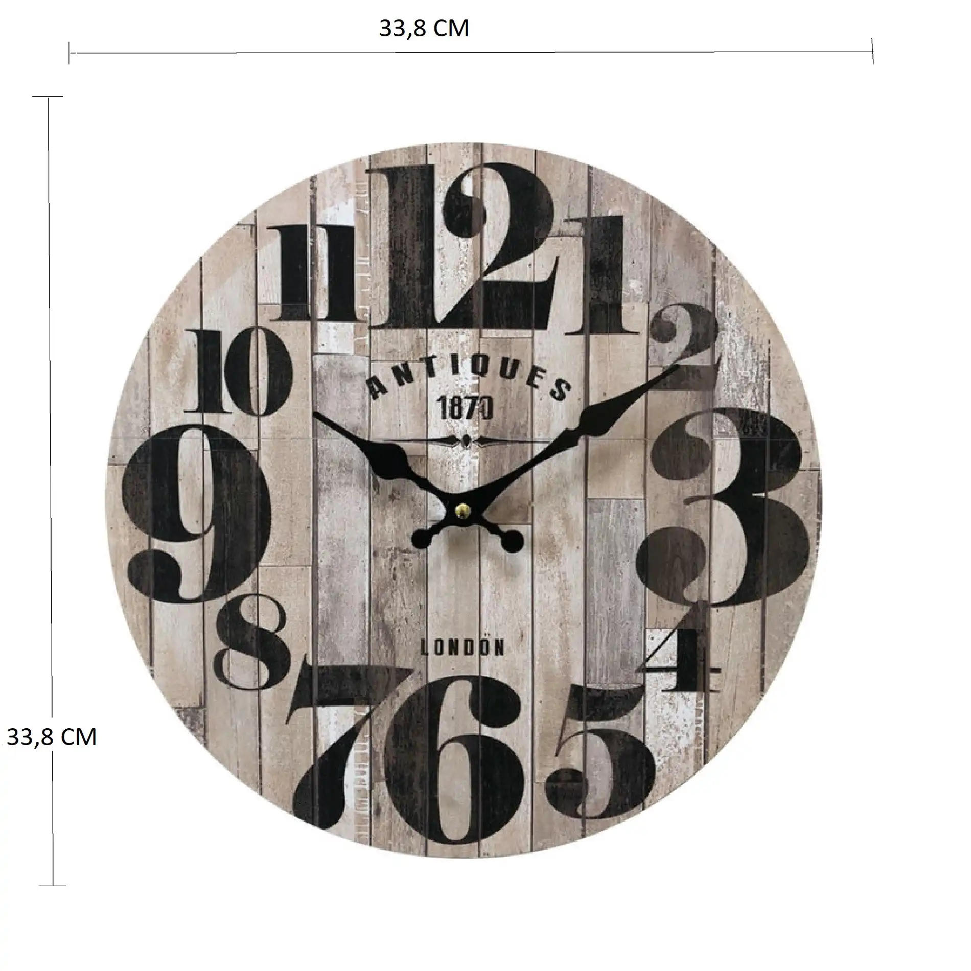 Ginura - Orologio da muro per cucina con numeri neri - Image 6